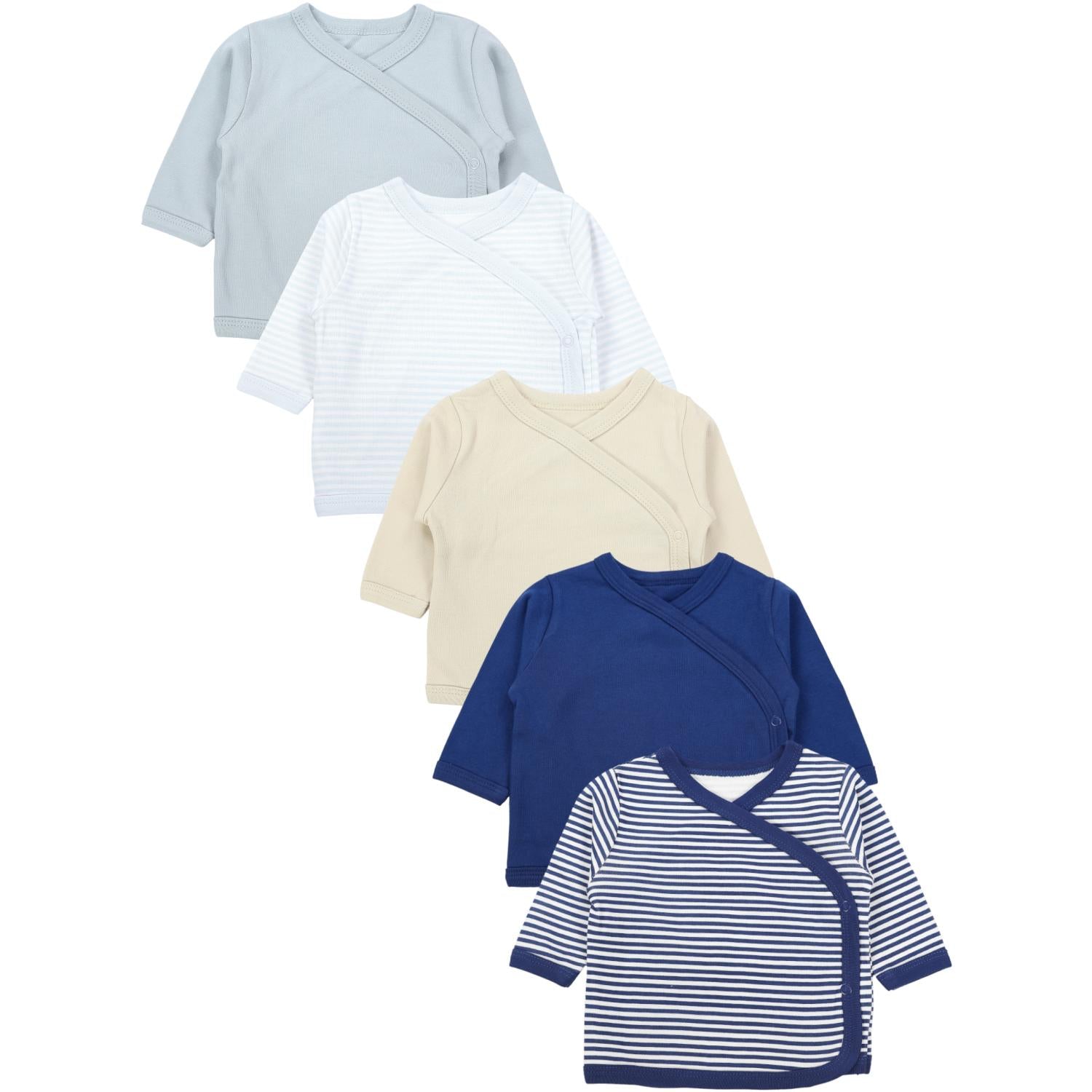 Langarm Wickelshirt - 5er Set