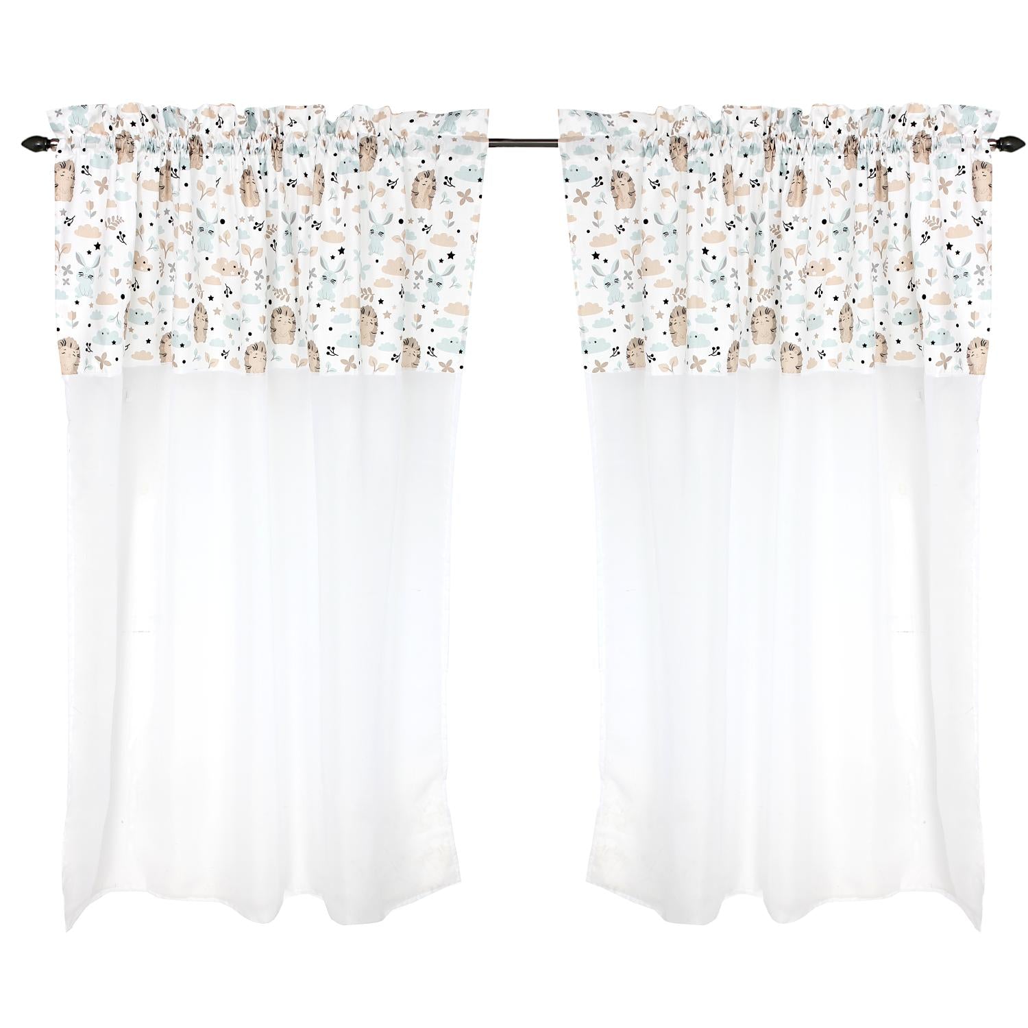 Kinderzimmer Voile/ Vorhänge/ Gardinen mit Tunnelzug Set