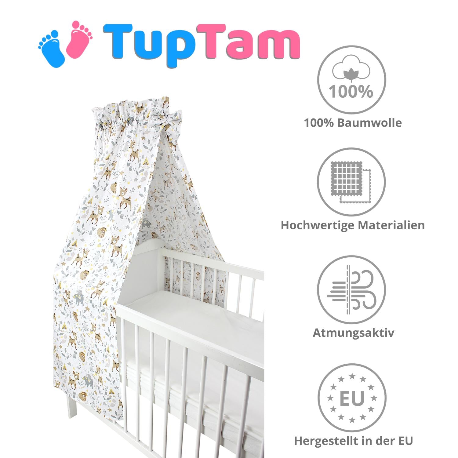 Babybett Himmel mit Schleifchen