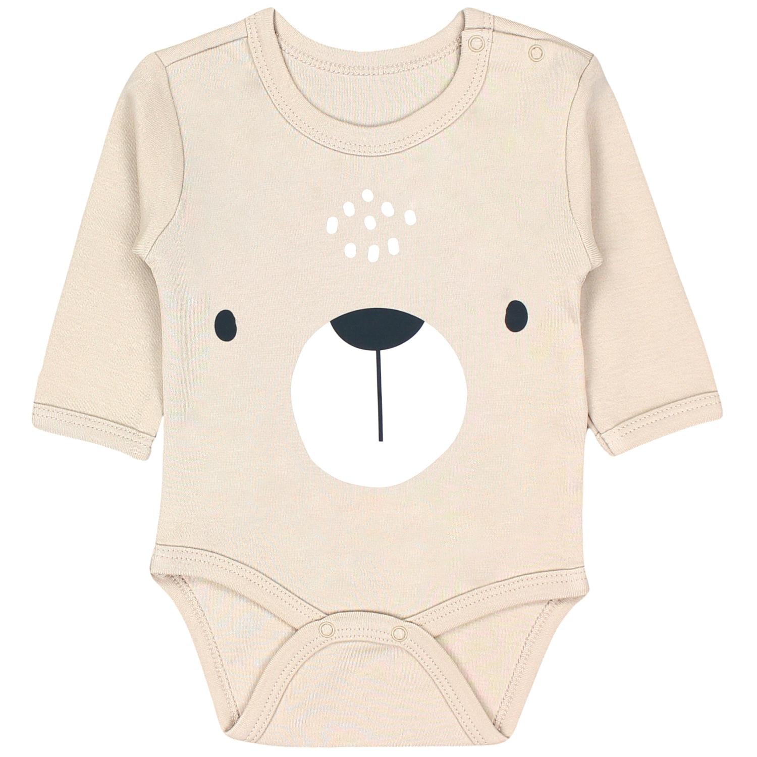 Baby Langarm mit Aufdruck - 5er Set