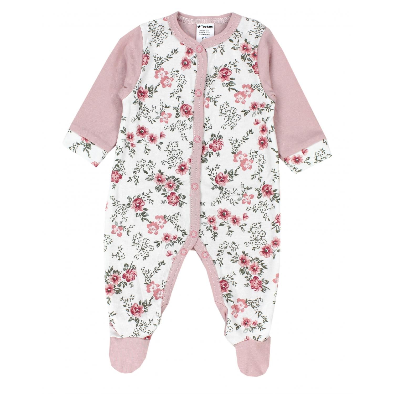 Baby Schlafstrampler mit Fuß - 3er Set