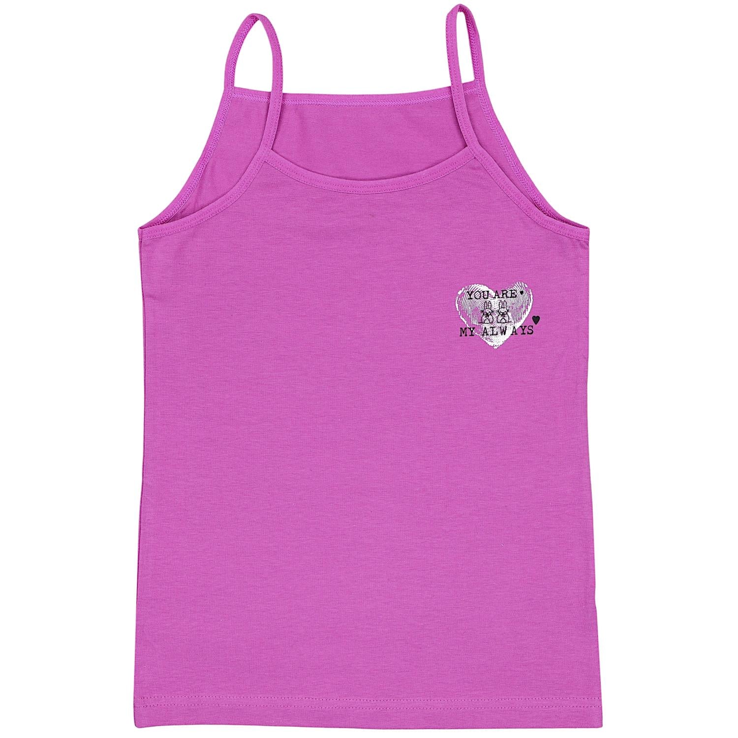 Mädchen Unterhemd Spaghettiträger - 5er Set