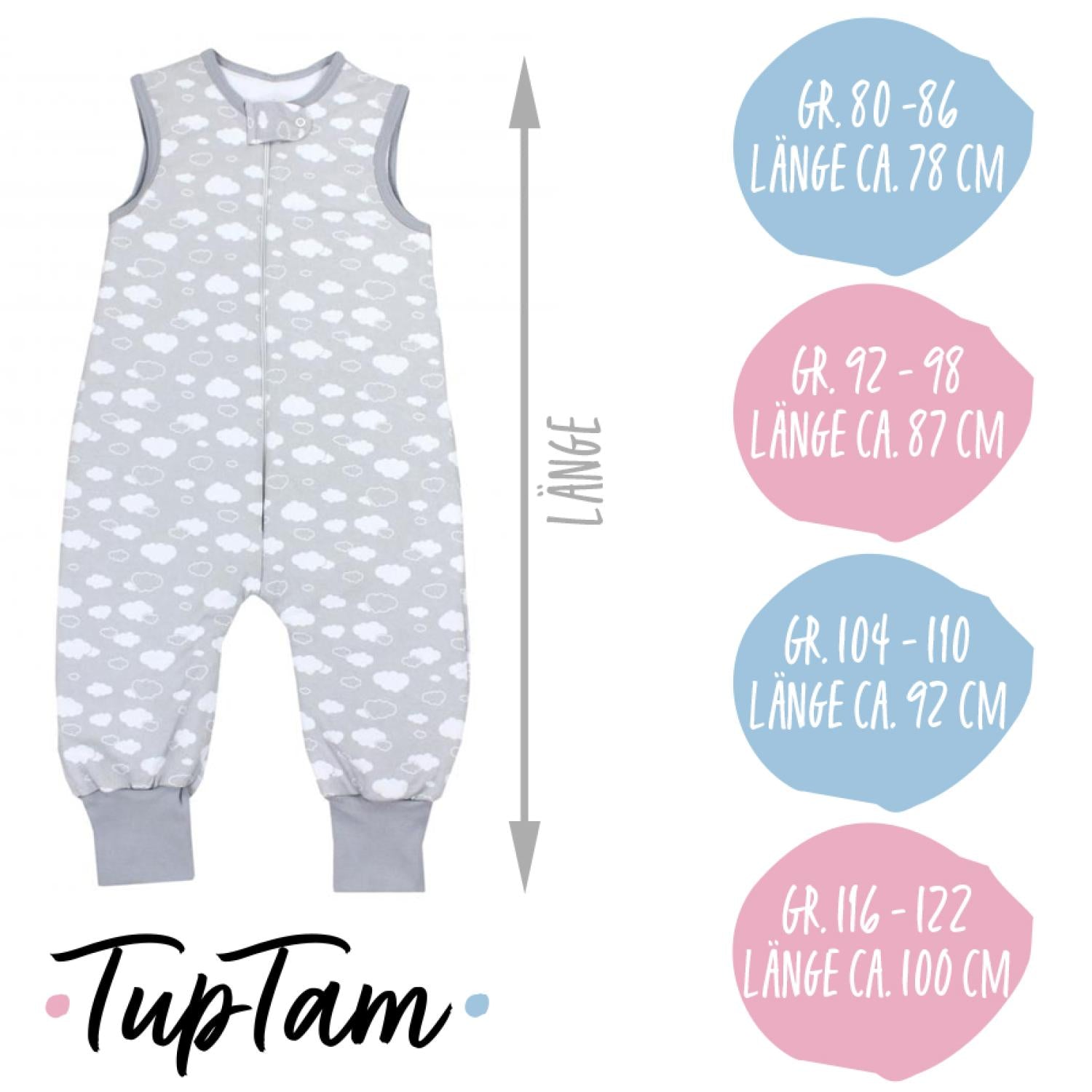 Schlafsack mit Füßen 2.5 TOG
