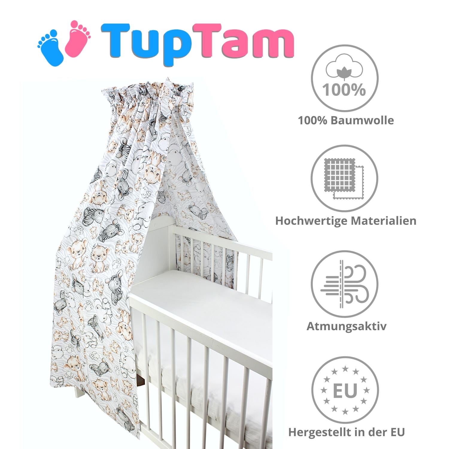 Babybett Himmel mit Schleifchen