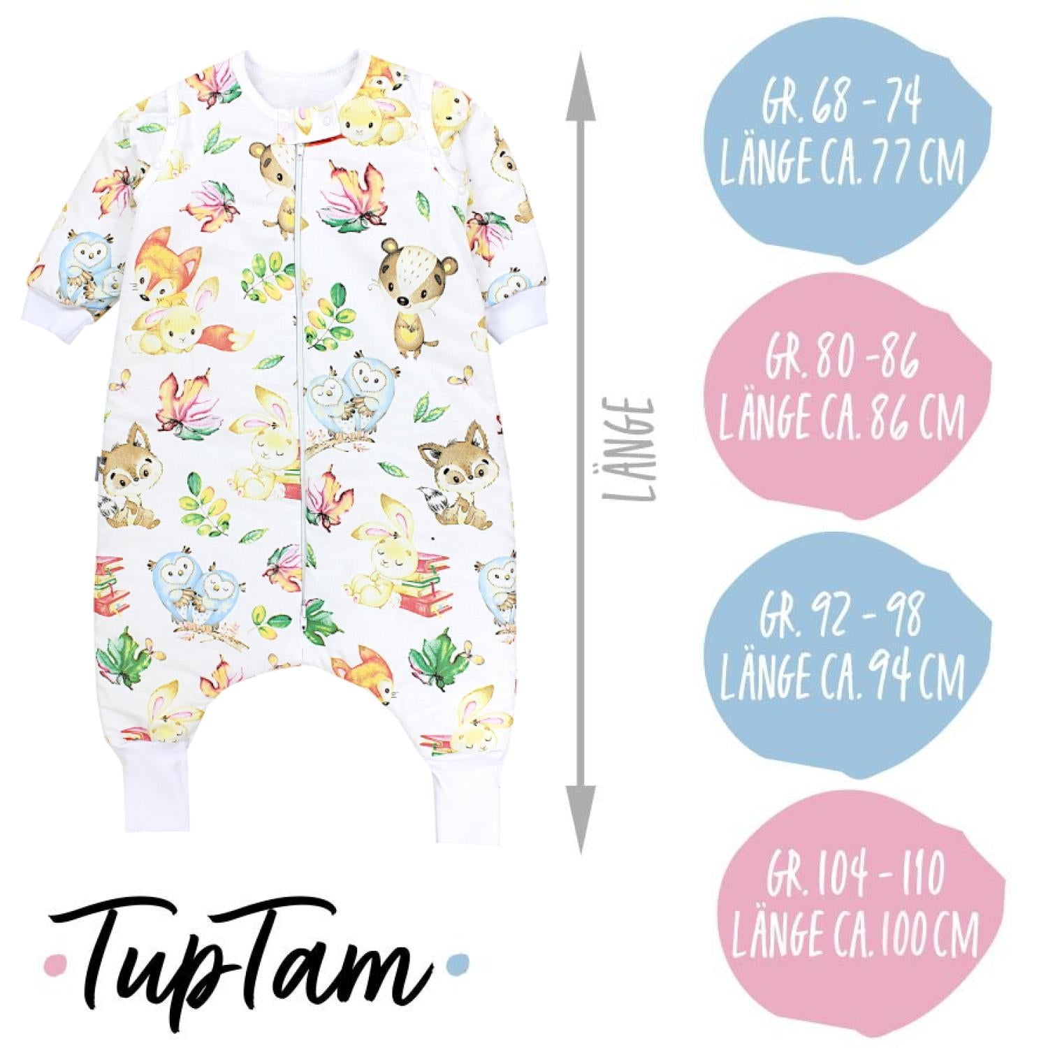 Schlafsack mit Beinen und Ärmeln, Winterschlafsack 2,5 TOG