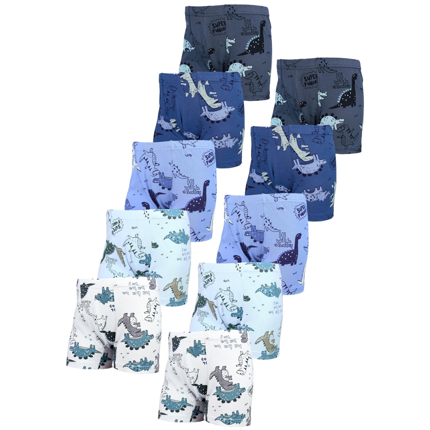 Kinder Boxershorts Unterhose 10er-Set