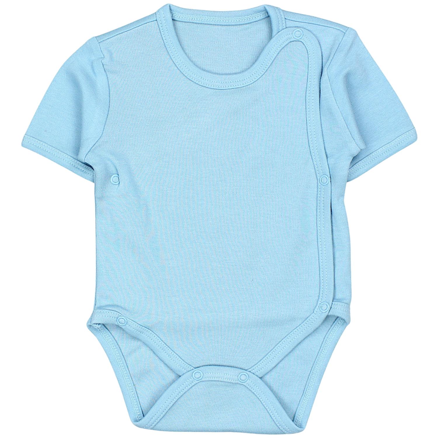 Baby Kurzarm Wickelbody mit Aufdruck - 5er Set