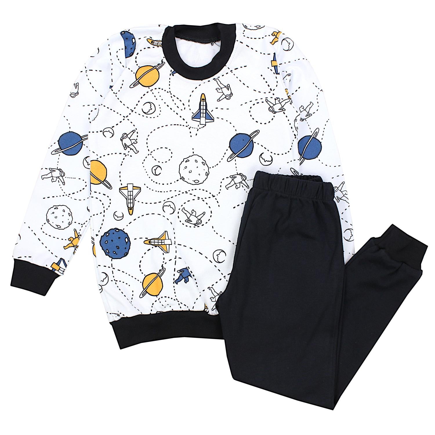 Jungen Pyjama Schlafanzug Langarm