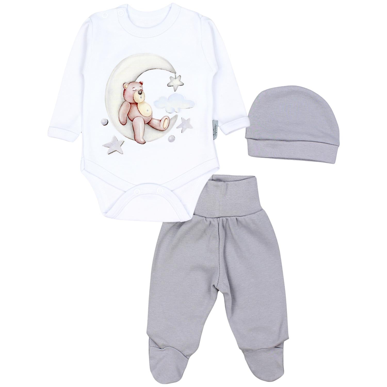 Baby Bekleidungsset mit Aufdruck (3-teilig)