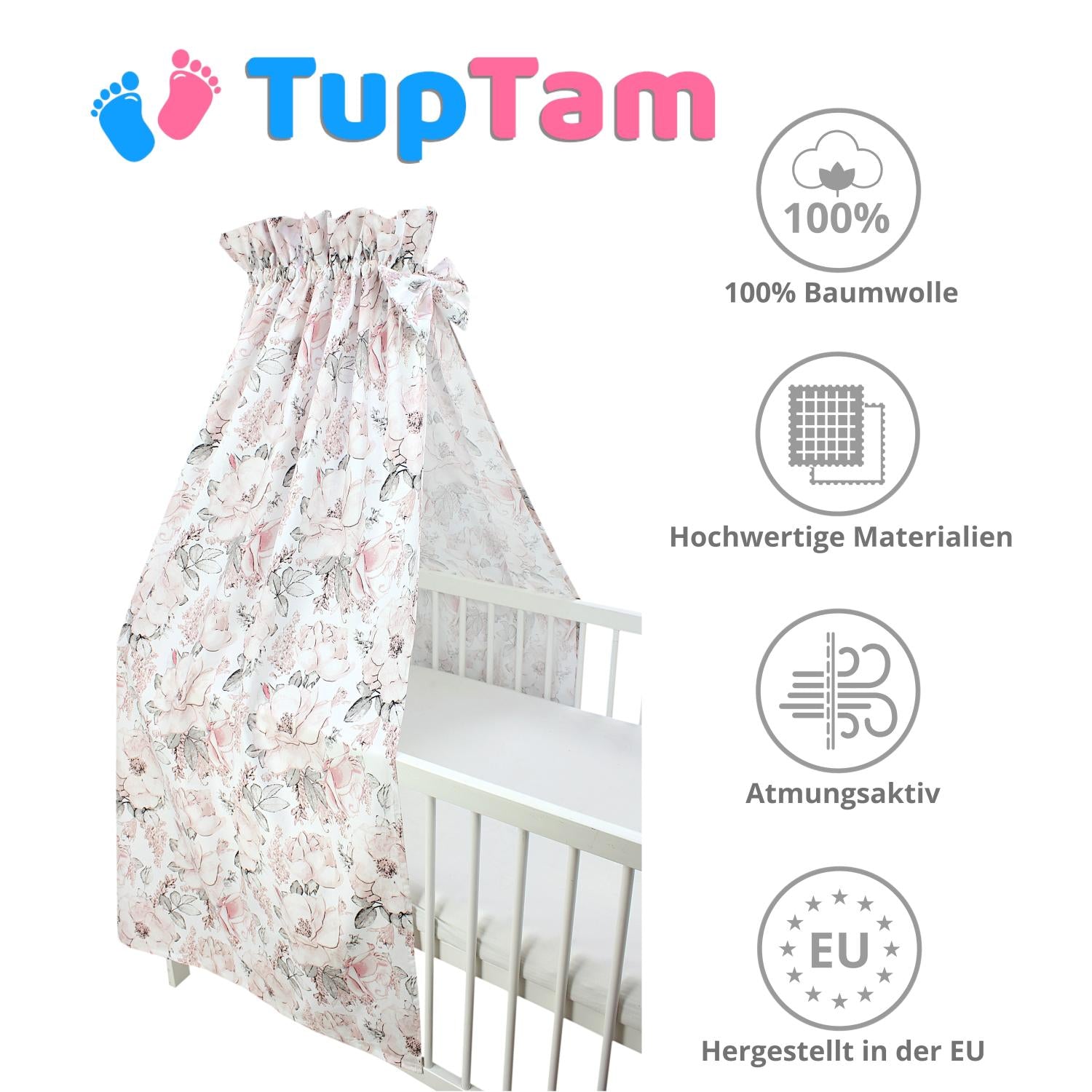 Babybett Himmel mit Schleifchen