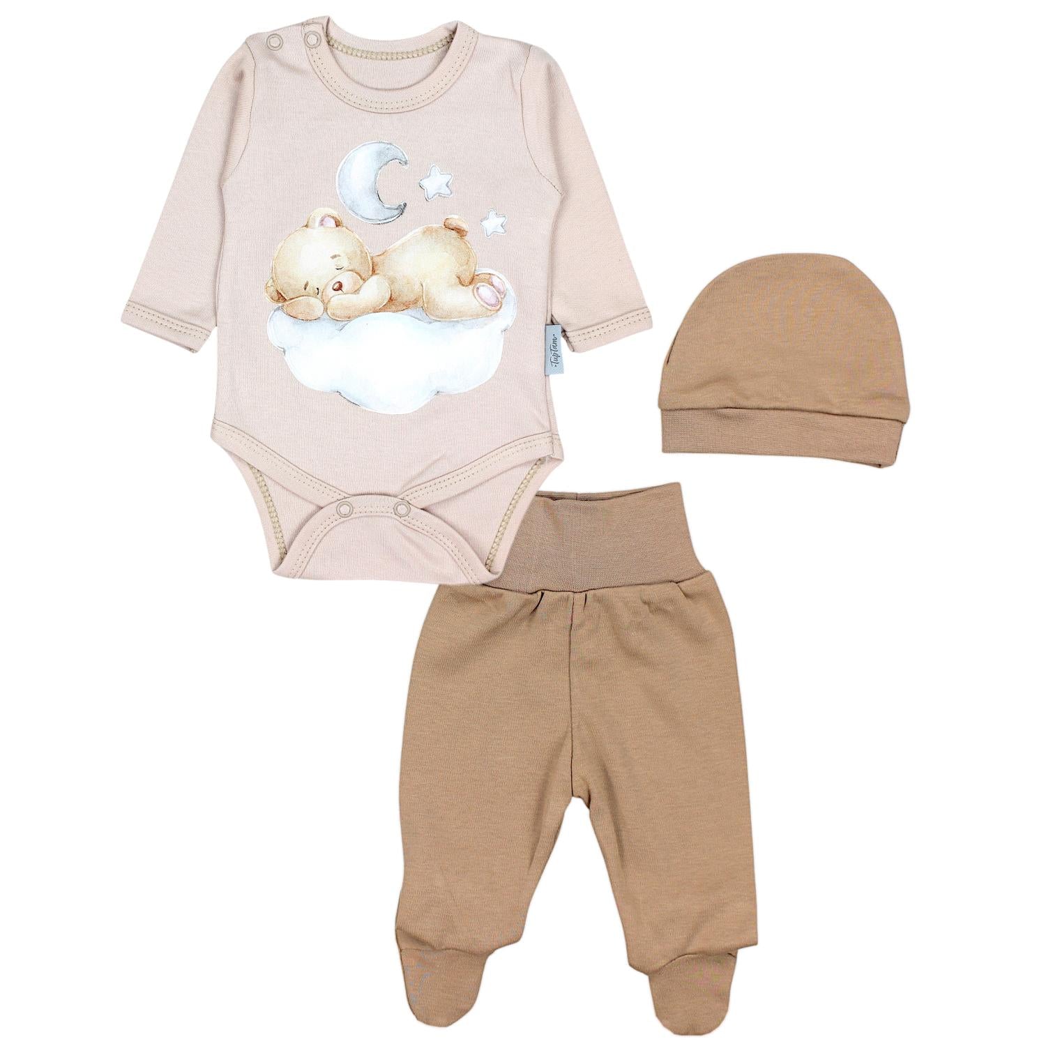 Baby Bekleidungsset mit Aufdruck (3-teilig)