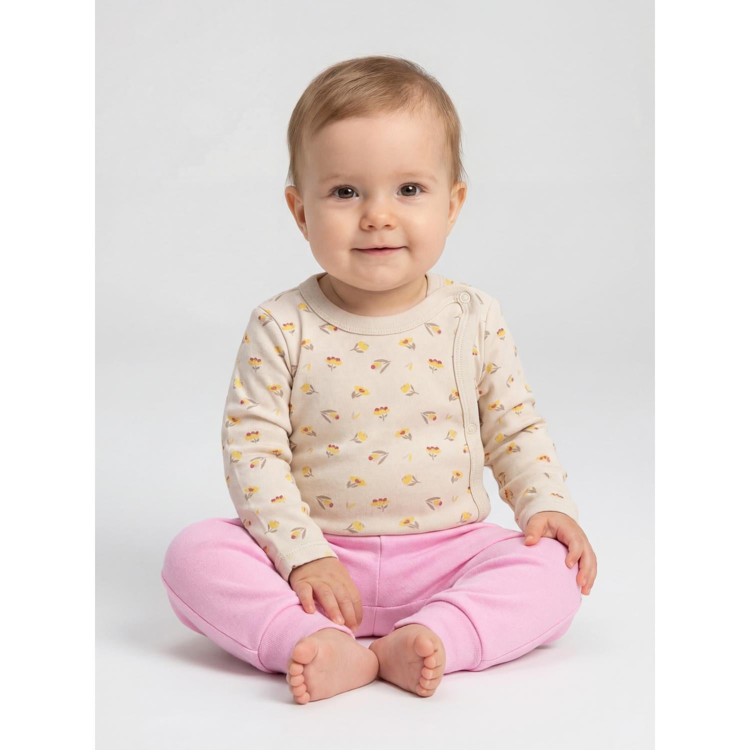 Langarm Wickelbody - 5er Set