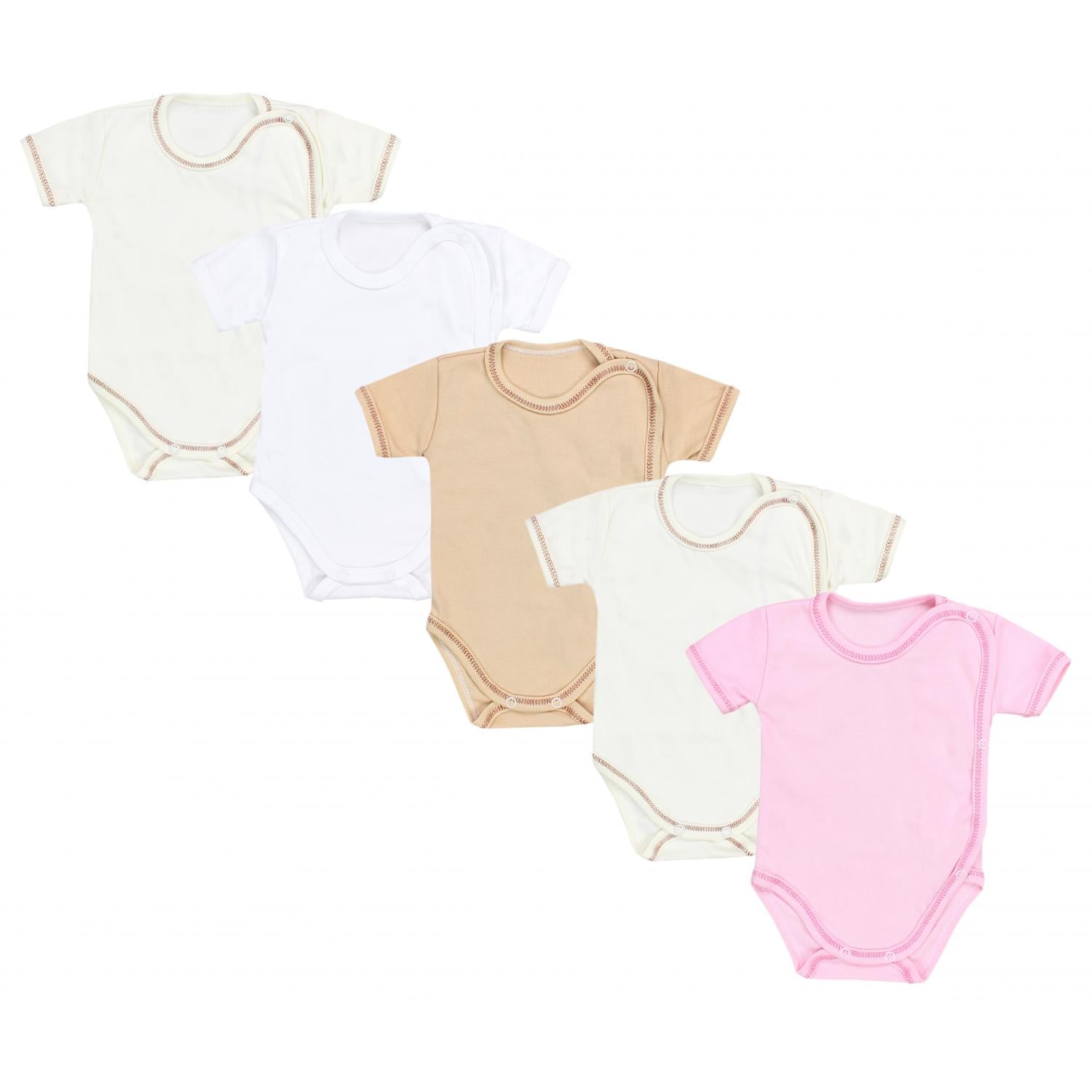 Baby Wickelbody Kurzarm - 5er Set