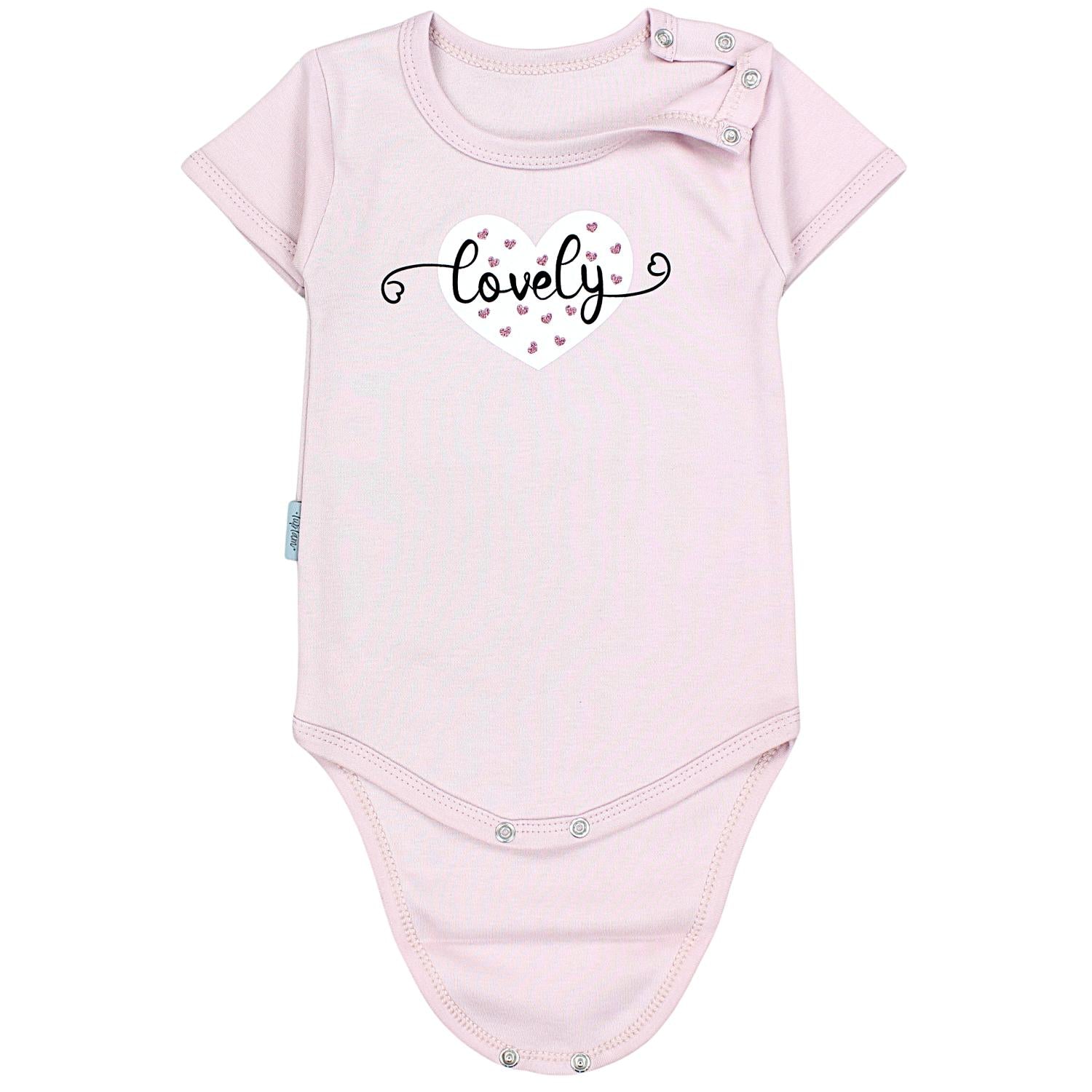 Baby Body Kurzarm in Unifarben - 5er Set