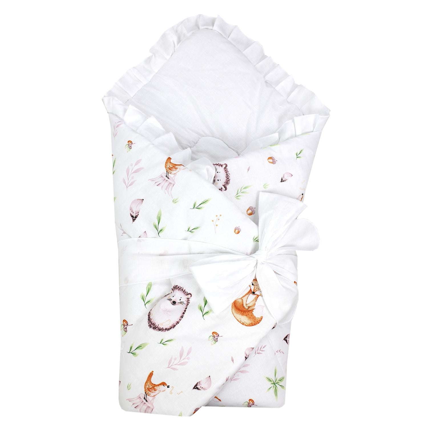 Baby Einschlagdecke mit Schleife