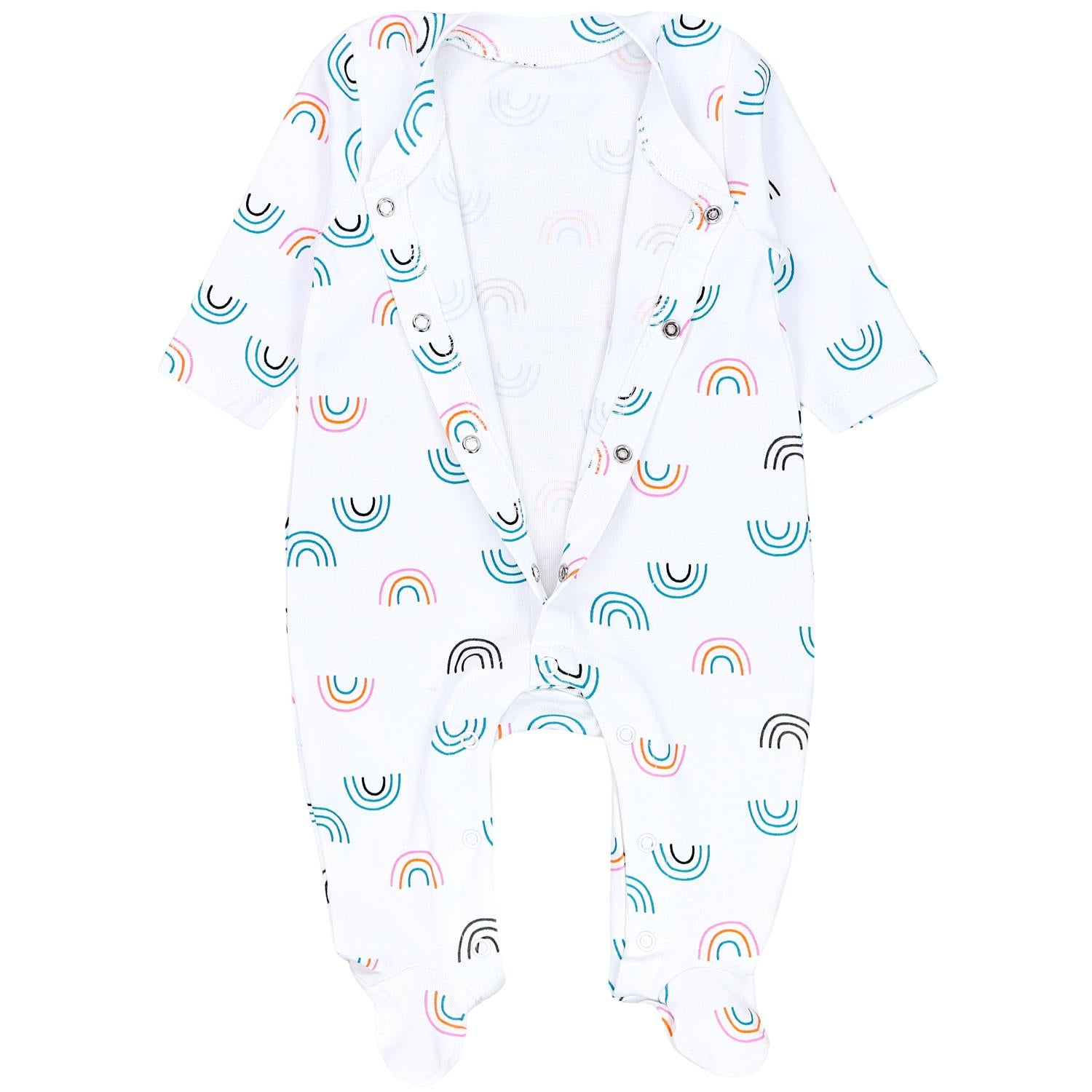 Schlafstrampler mit Fuß - 3er Set