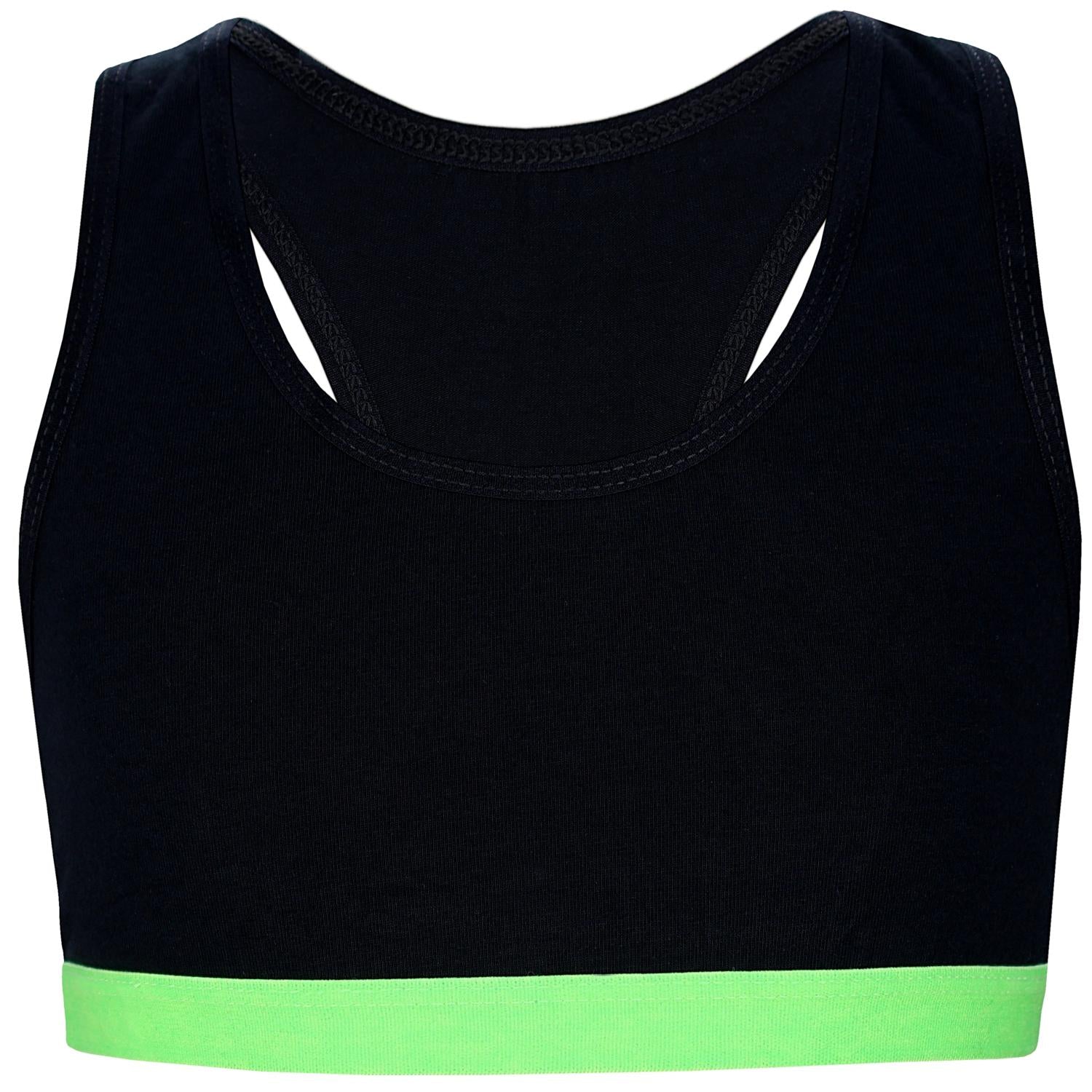 Mädchen Bustier mit breiten Trägern & Racerback (5er Pack)