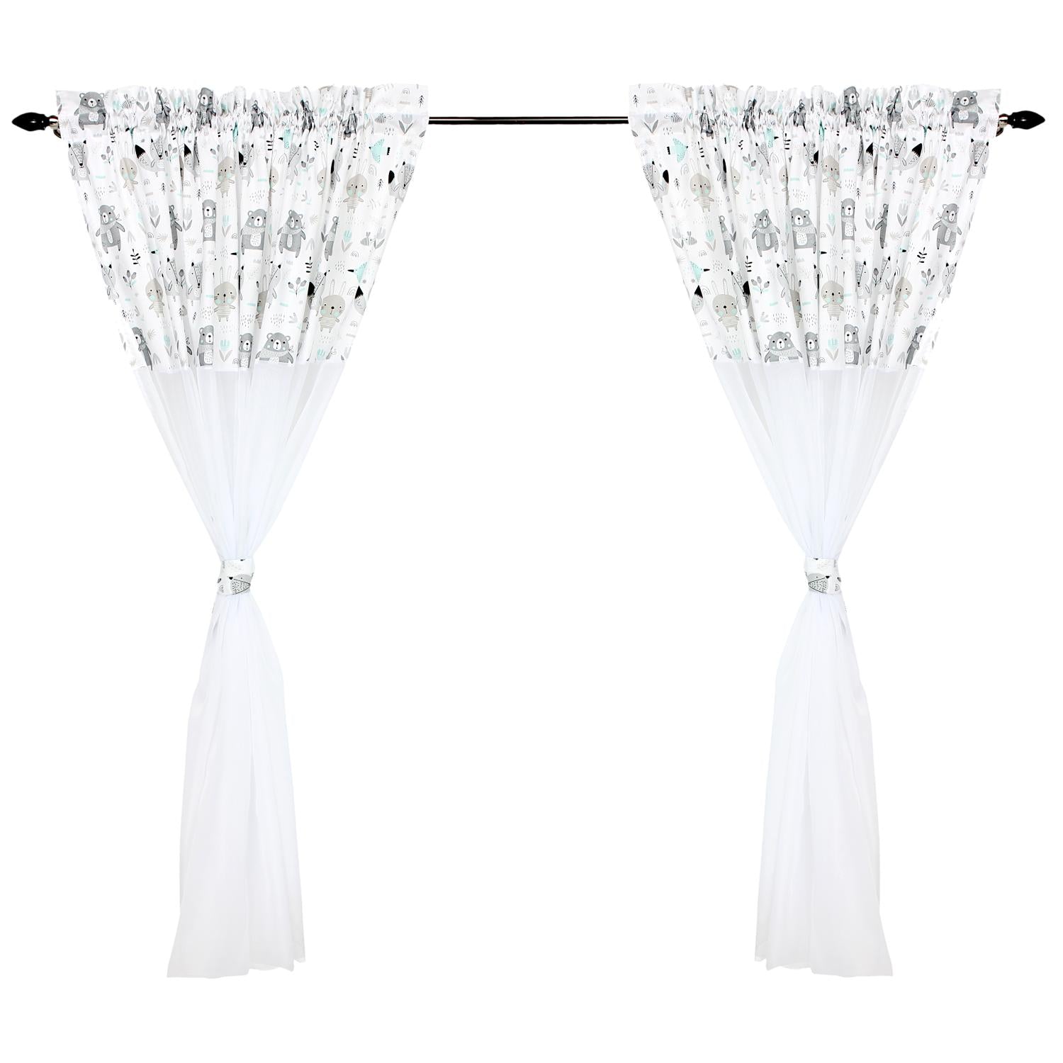 Kinderzimmer Voile/ Vorhänge/ Gardinen mit Tunnelzug Set