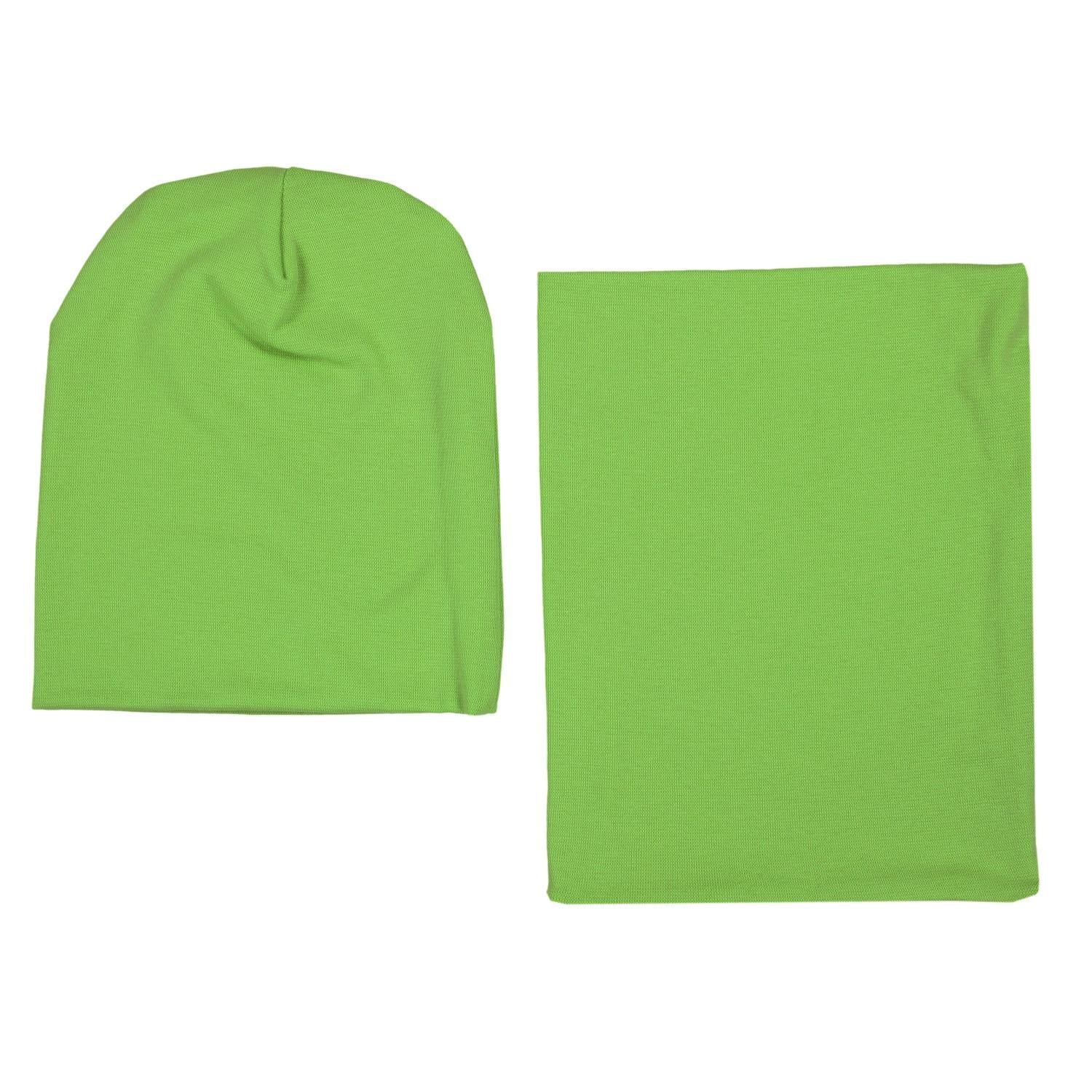 Kinder Beanie Mütze Schlauchschal Set