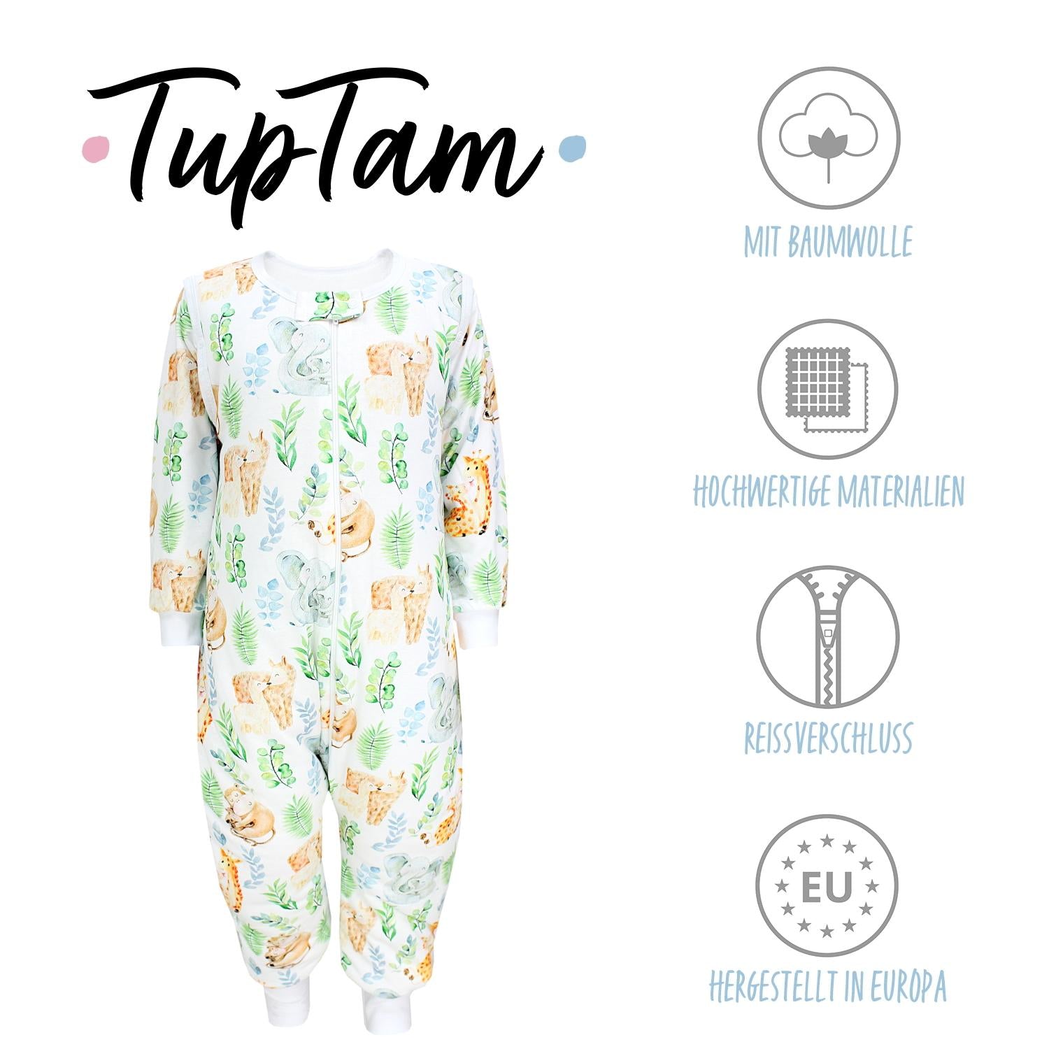 Bio- Schlafsack mit Beinen und Armen 2.5 TOG