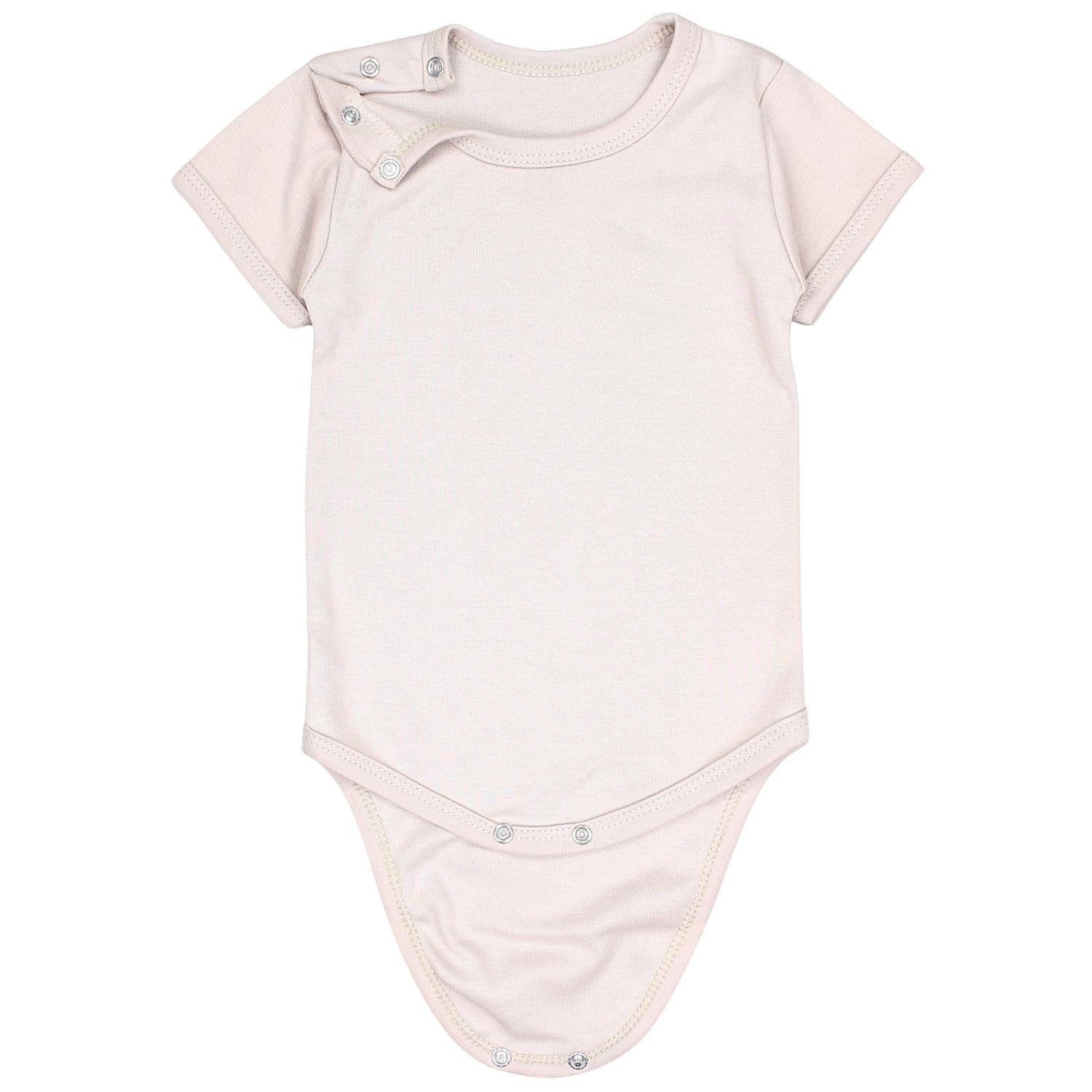Baby Body Kurzarm Unifarben - 5er Set