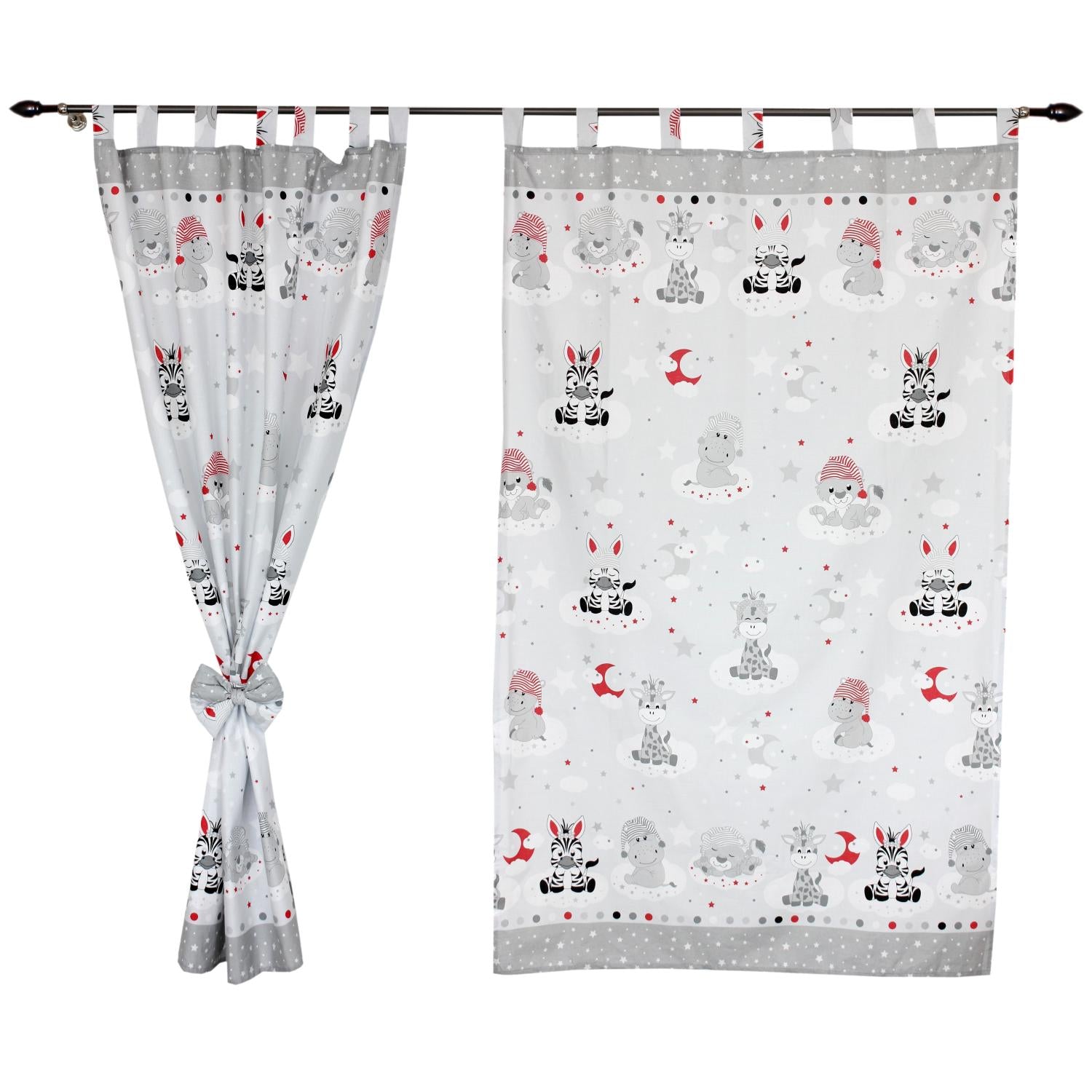 Vorhänge/Gardinen mit Schleifen 2er Set