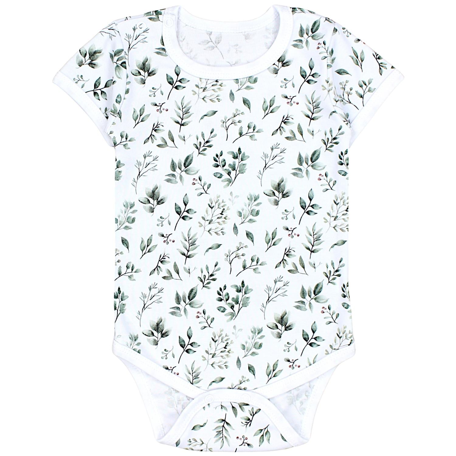 Baby Body Kurzarm Unifarben - 5er Set