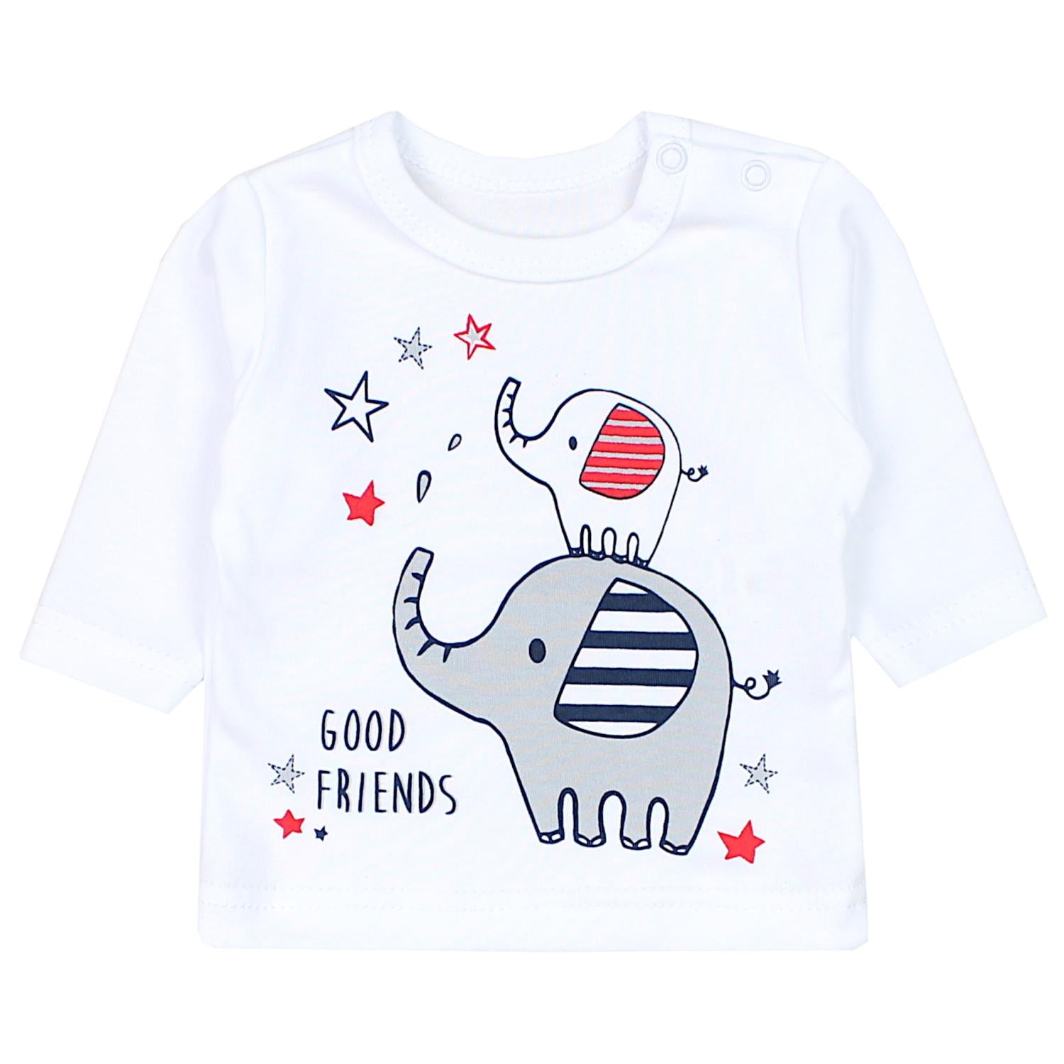 Baby Langarmshirt mit Aufdruck - 3er Set