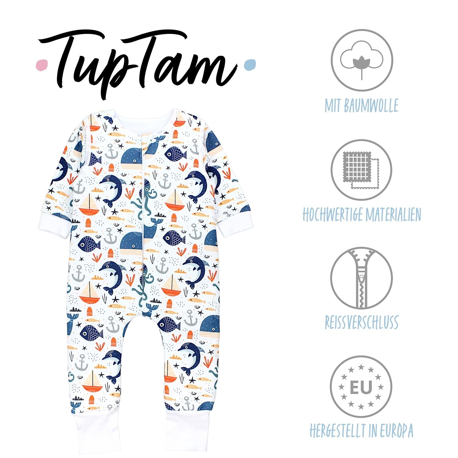 Bio- Schlafsack mit Beinen und Armen 2.5 TOG