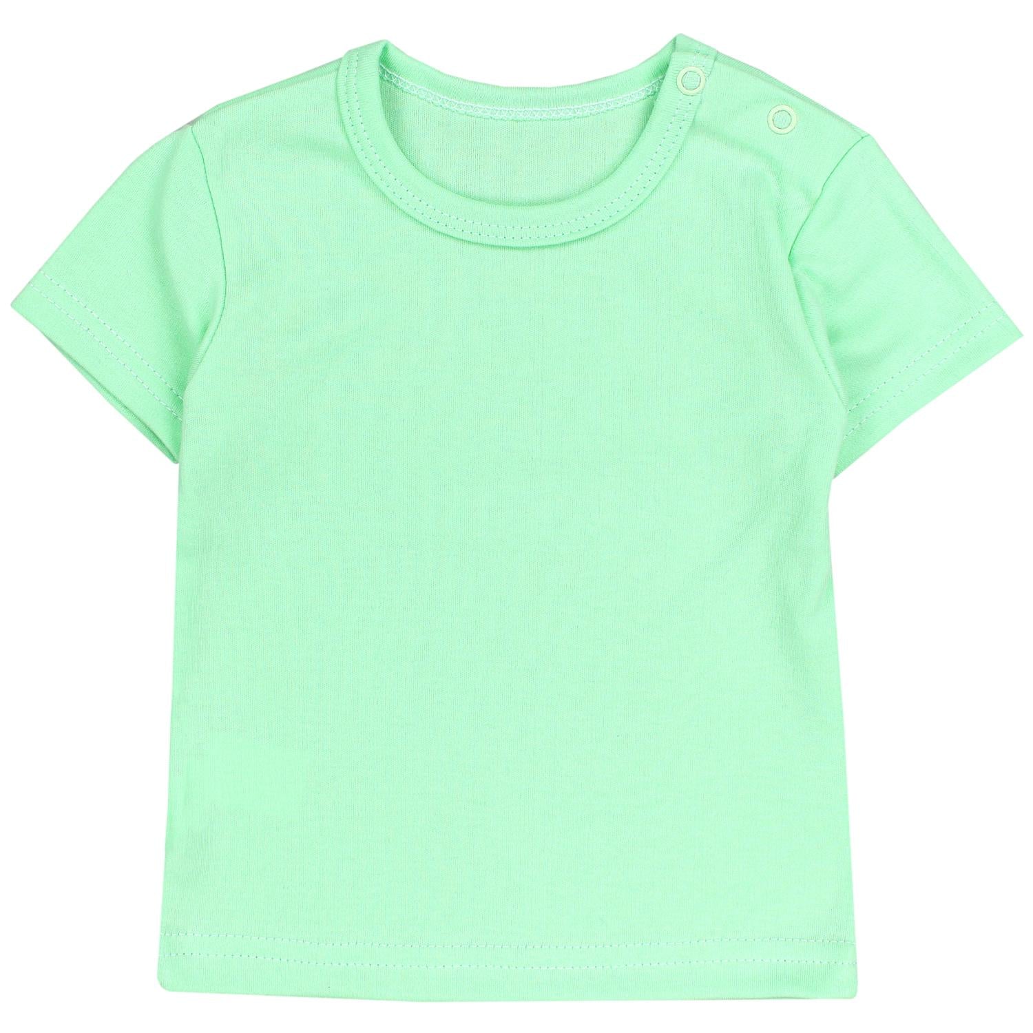 Baby Kurzarm T-Shirt mit Aufdruck - 5er Set