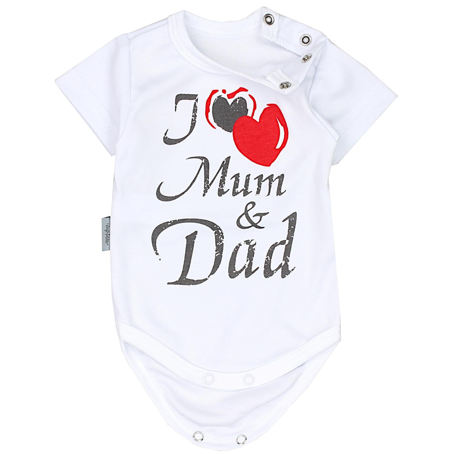 Baby Body Kurzarm mit Aufdruck -5er Set