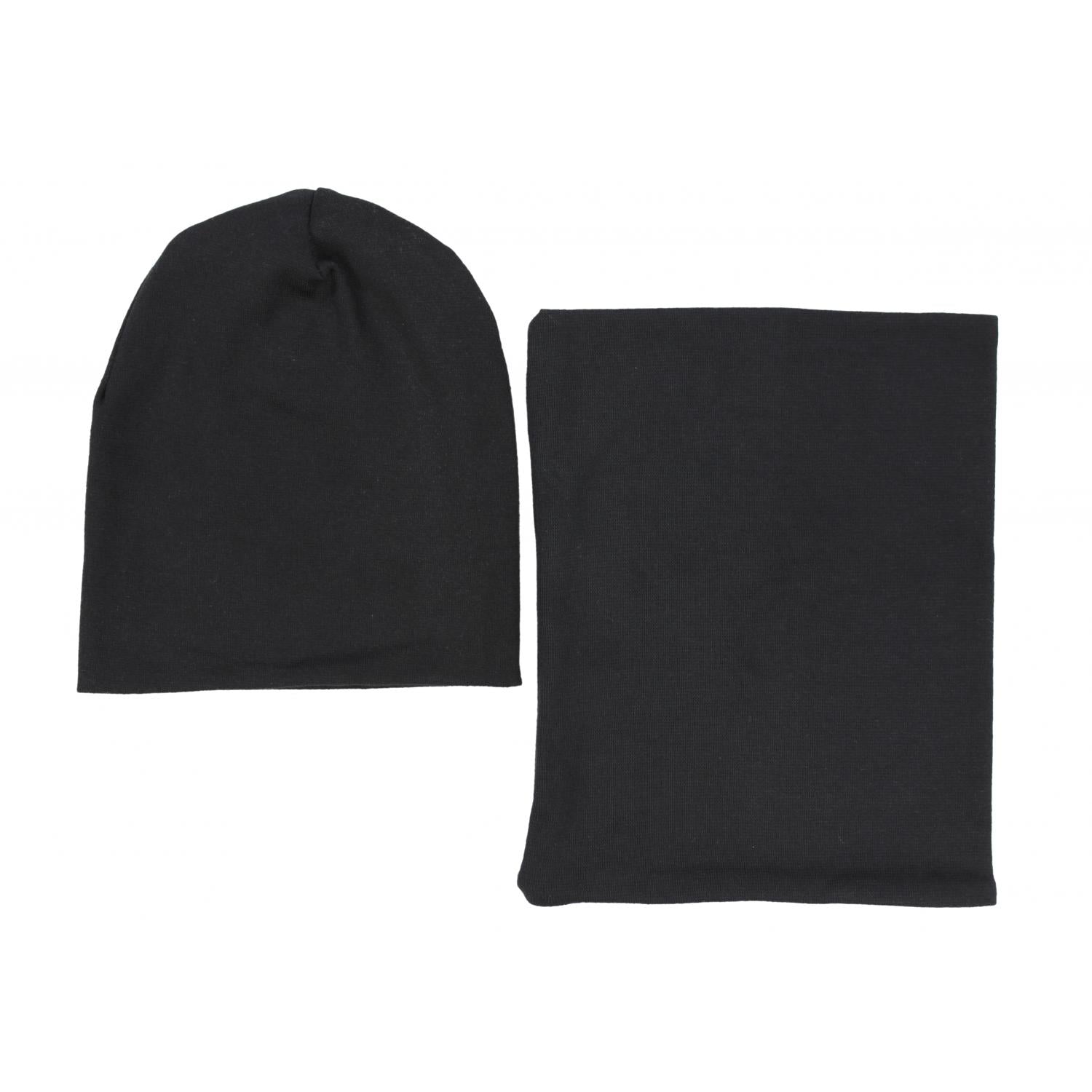 Kinder Beanie Mütze Schlauchschal Set