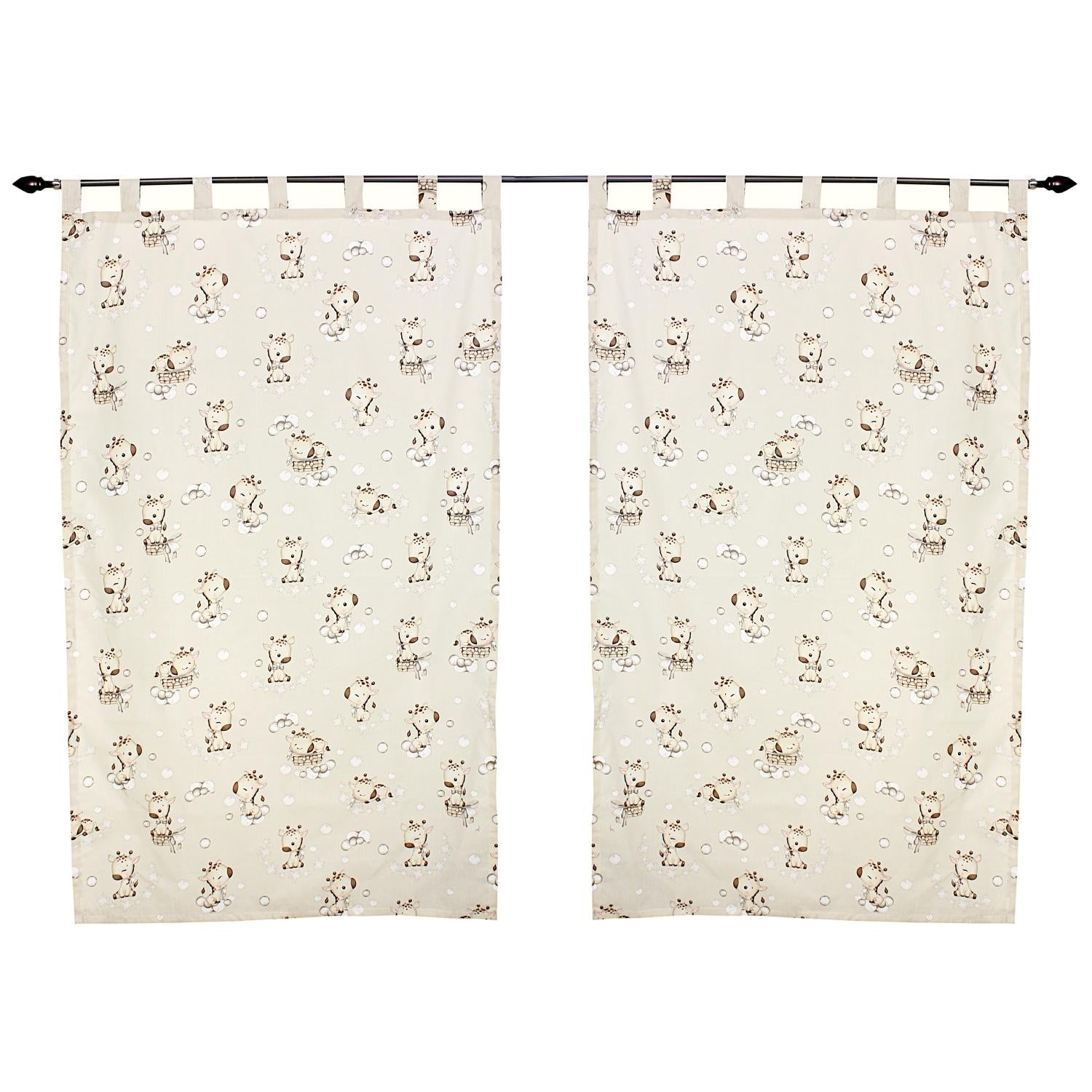 Vorhänge/Gardinen mit Schleifen 2er Set