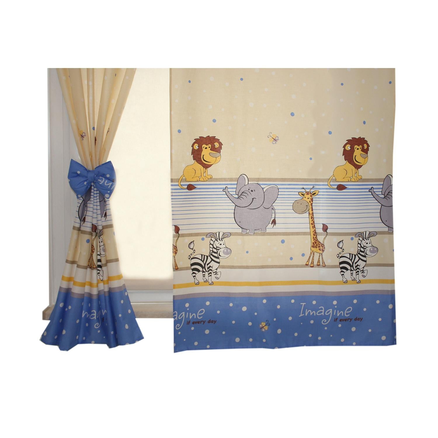 Vorhänge/Gardinen mit Schleifen 2er Set