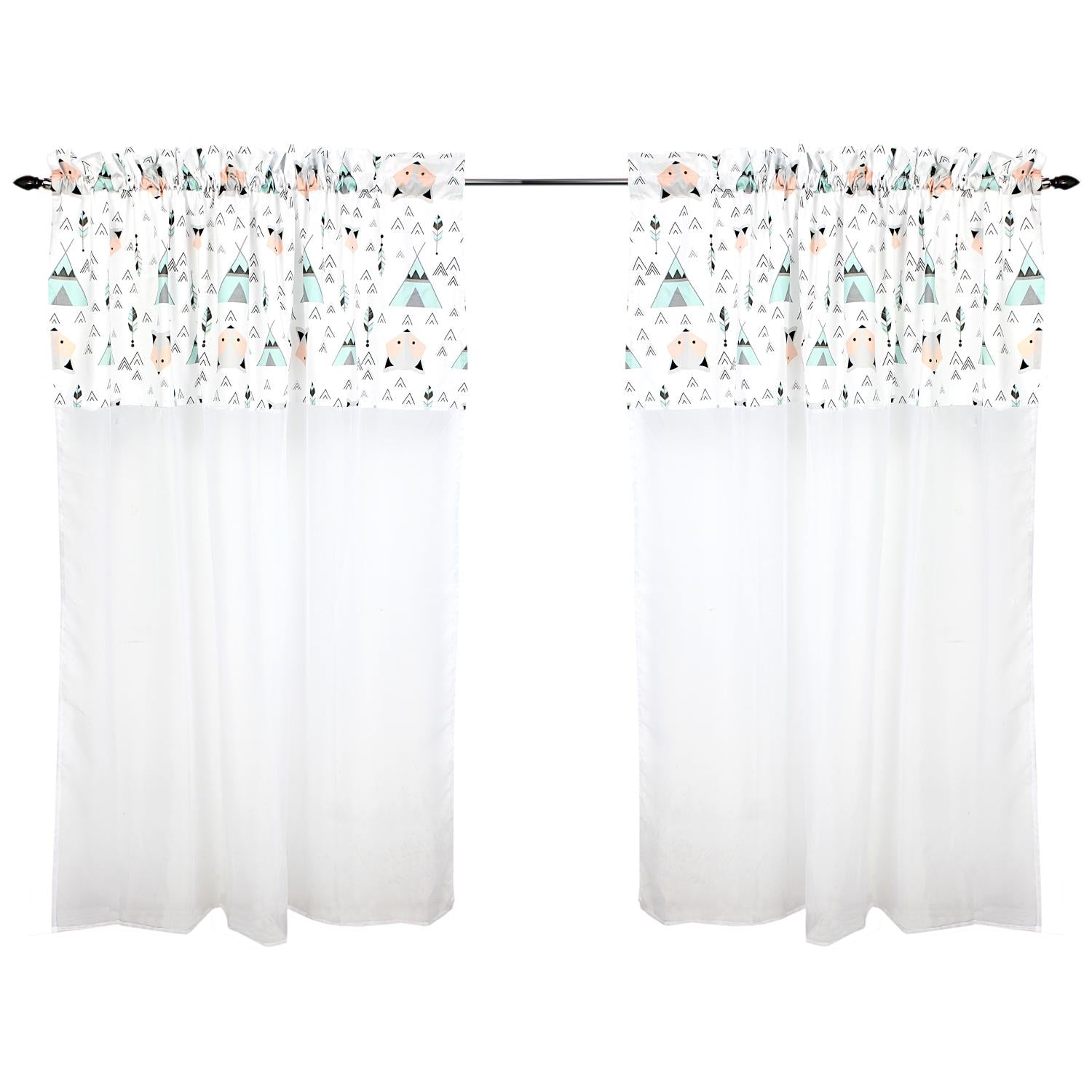 Kinderzimmer Voile/ Vorhänge/ Gardinen mit Tunnelzug Set