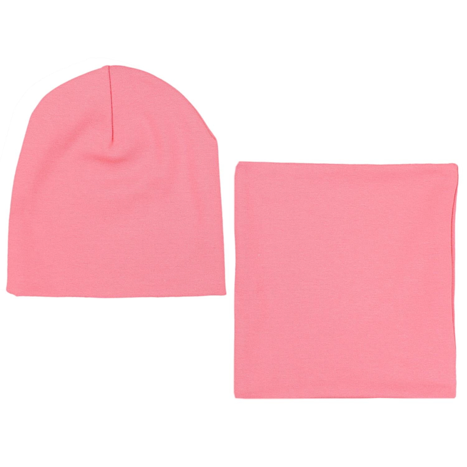 Kinder Beanie Mütze Schlauchschal Set