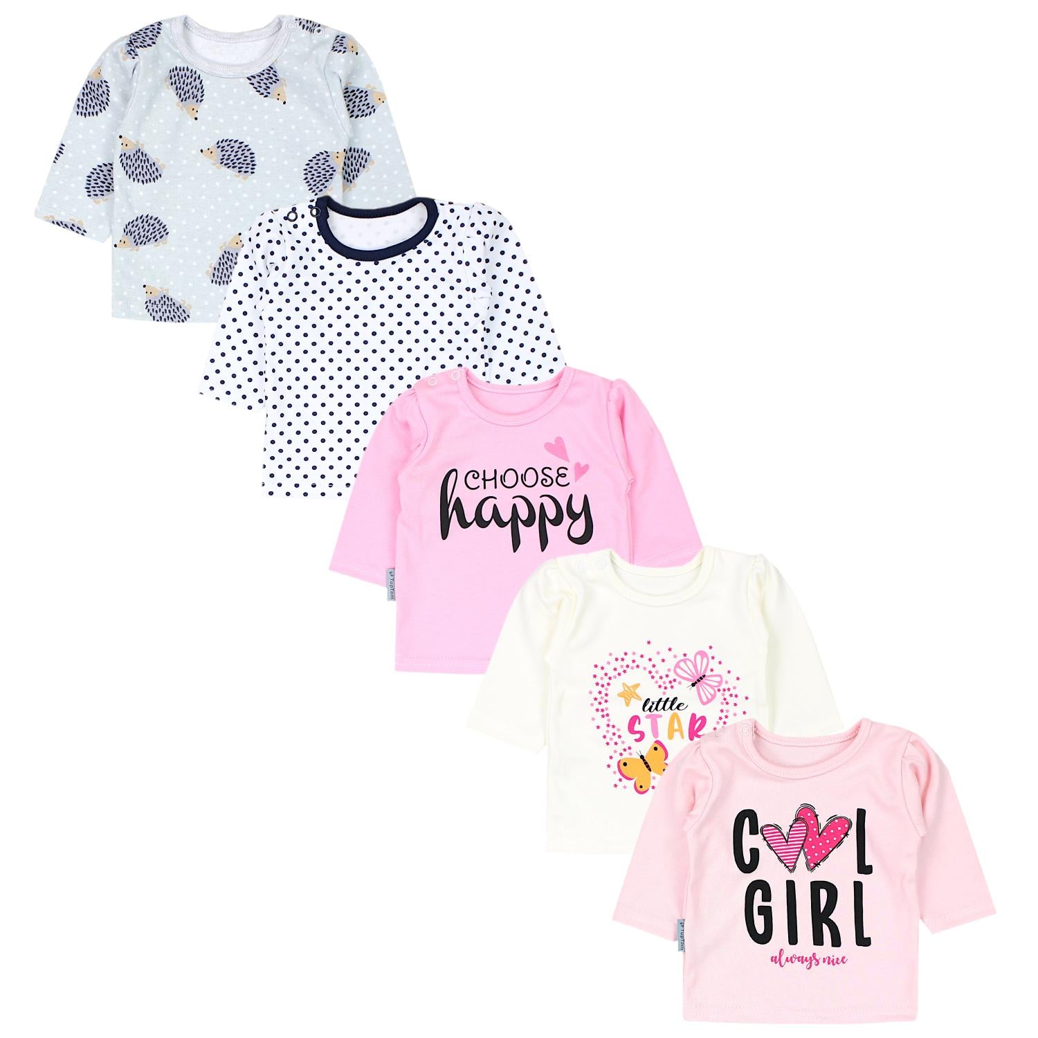 Baby Langarmshirt - 5er Set