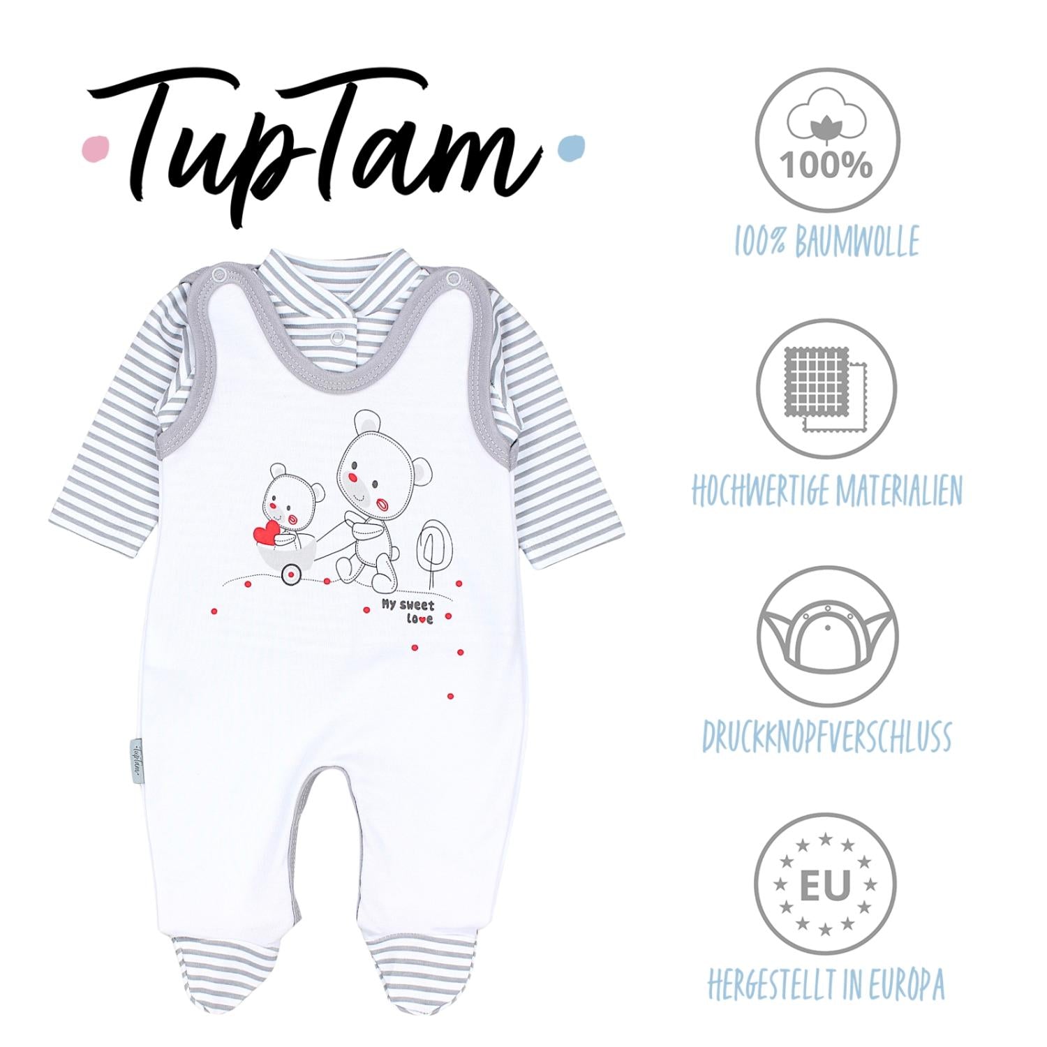 Strampler mit Langarmshirt- Set
