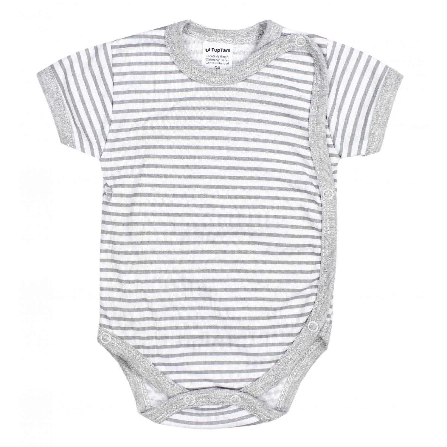 Baby Kurzarm Wickelbody mit Aufdruck - 5er Set