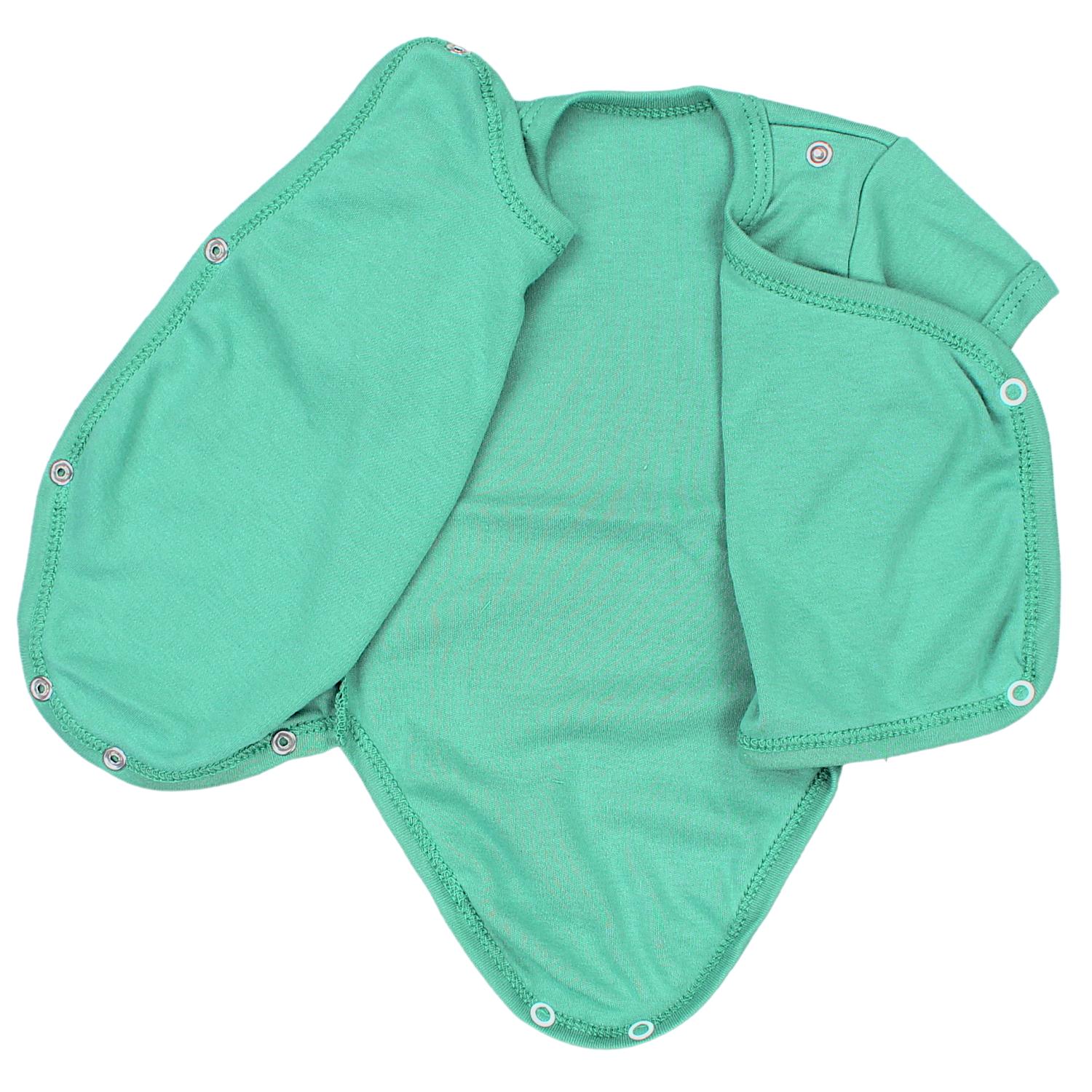 Baby Kurzarm Wickelbody mit Aufdruck - 5er Set