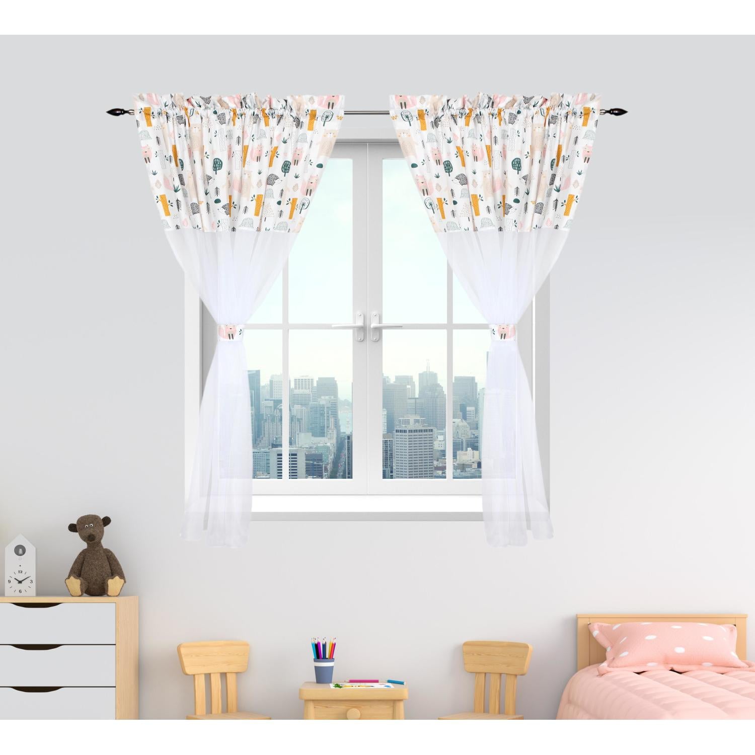 Kinderzimmer Voile/ Vorhänge/ Gardinen mit Tunnelzug Set