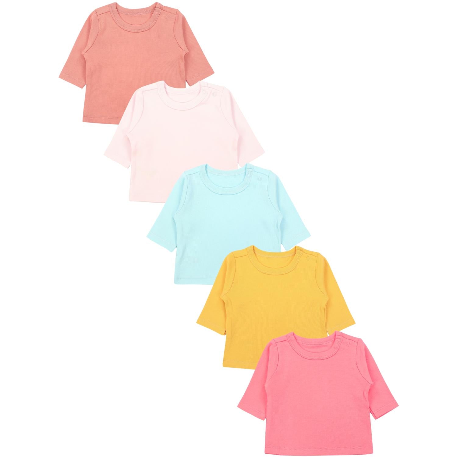 Baby Mädchen Langarmshirt 5er Set