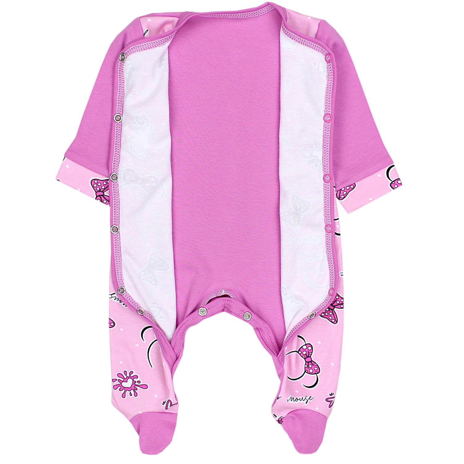 Baby Schlafstrampler mit Fuß - 3er Set
