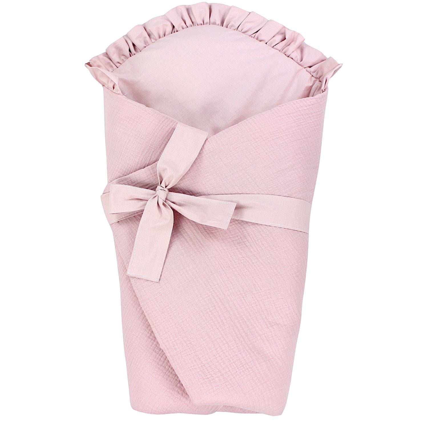 Baby Einschlagdecke mit Schleife