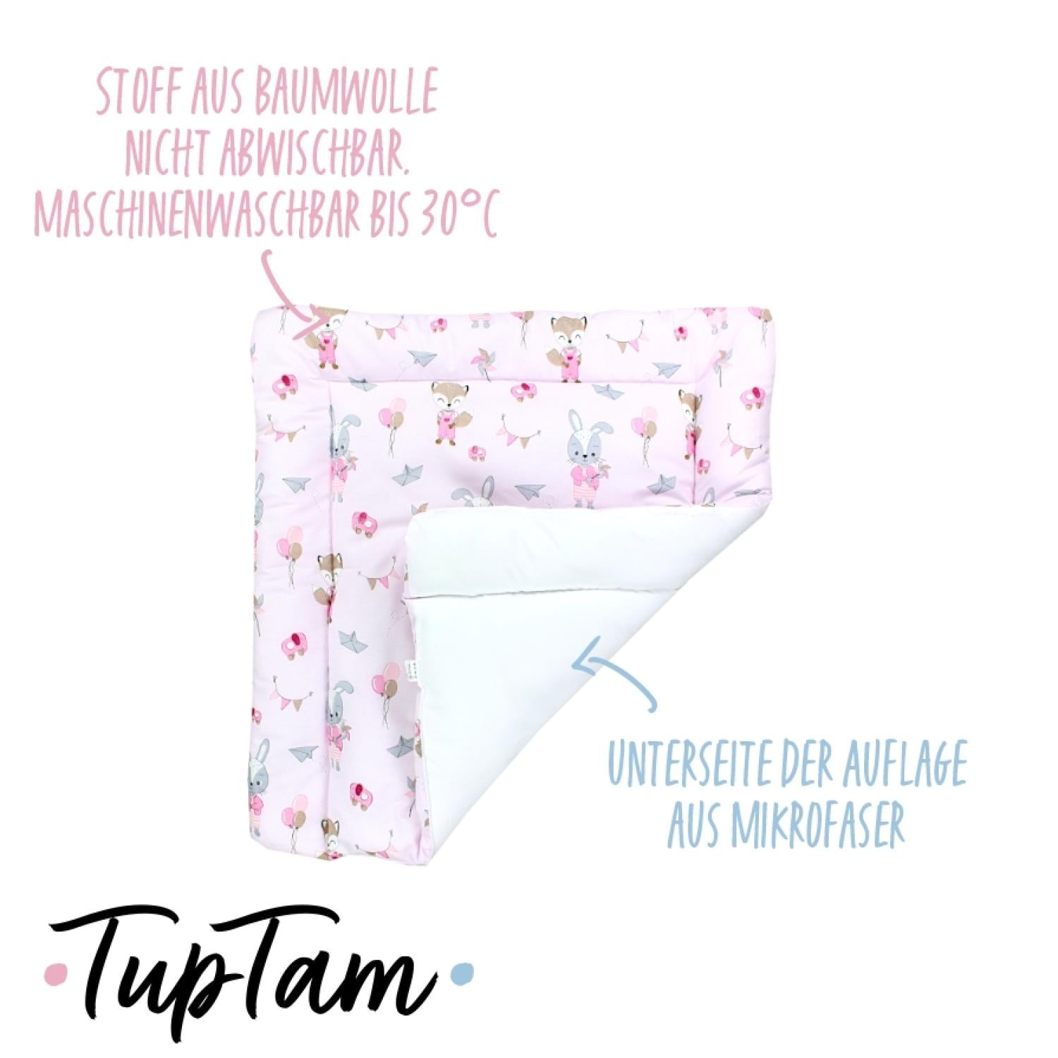 Baby Wickeltischauflage mit Baumwollbezug