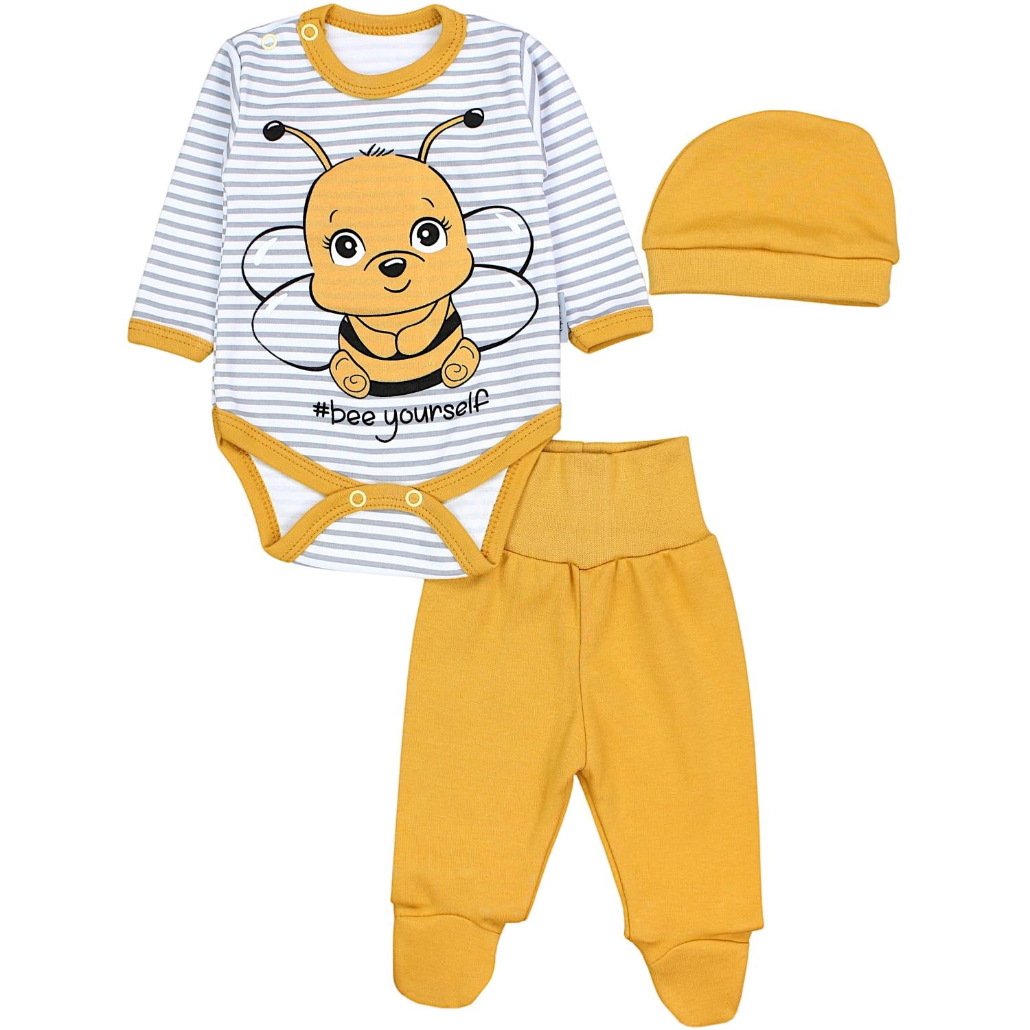 Baby Bekleidungsset mit Aufdruck (3-teilig)
