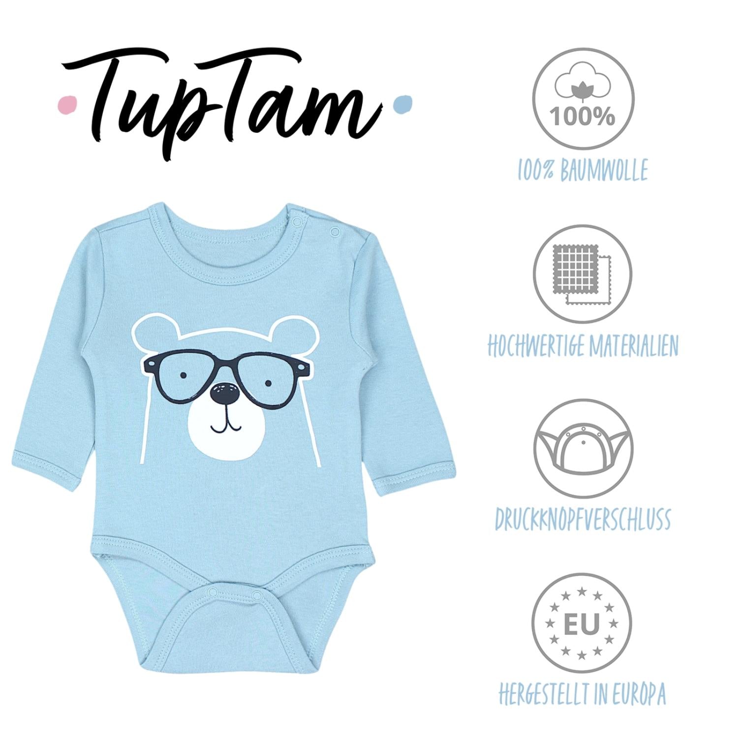 Langarmbody - 5er Set