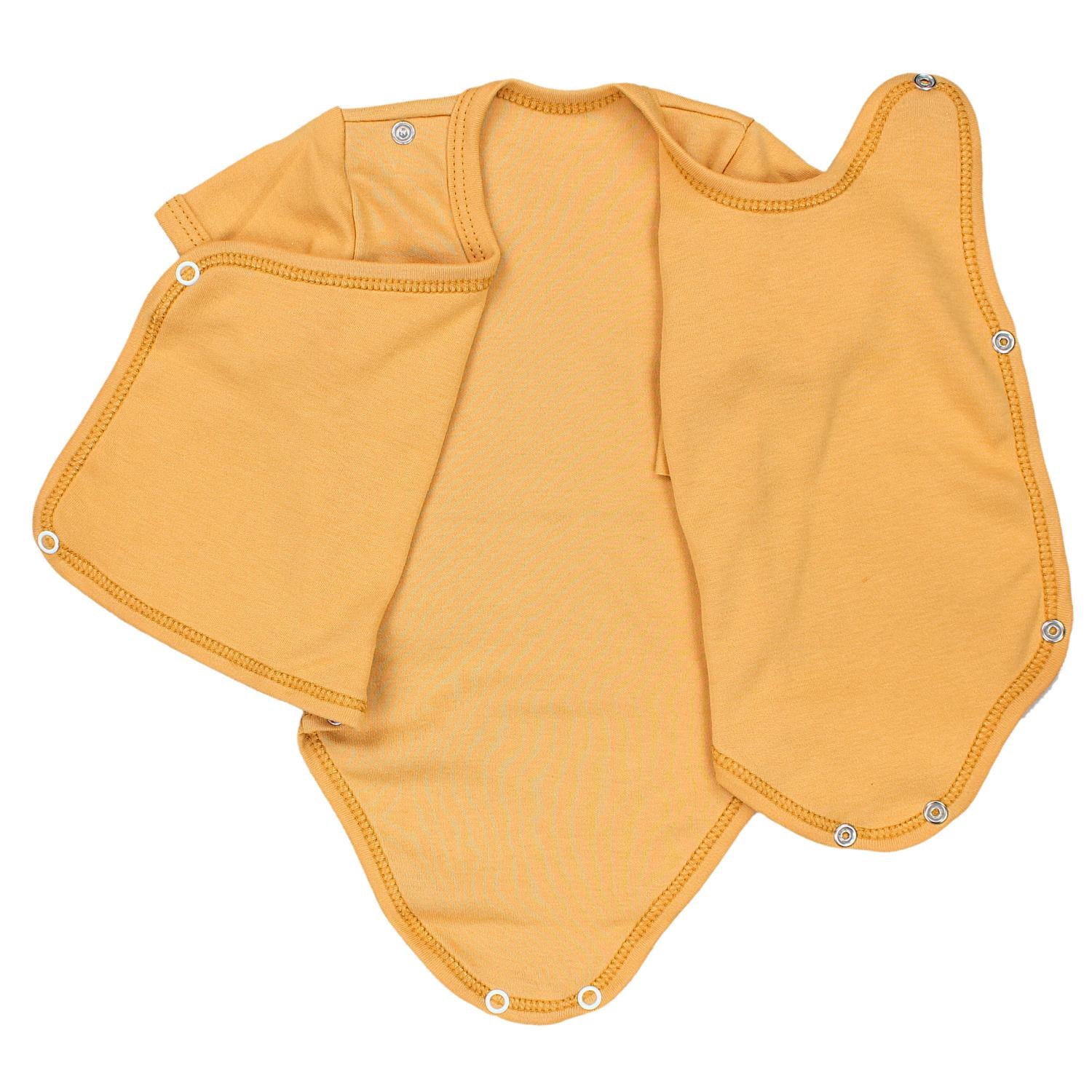 Baby Kurzarm Wickelbody mit Aufdruck - 5er Set