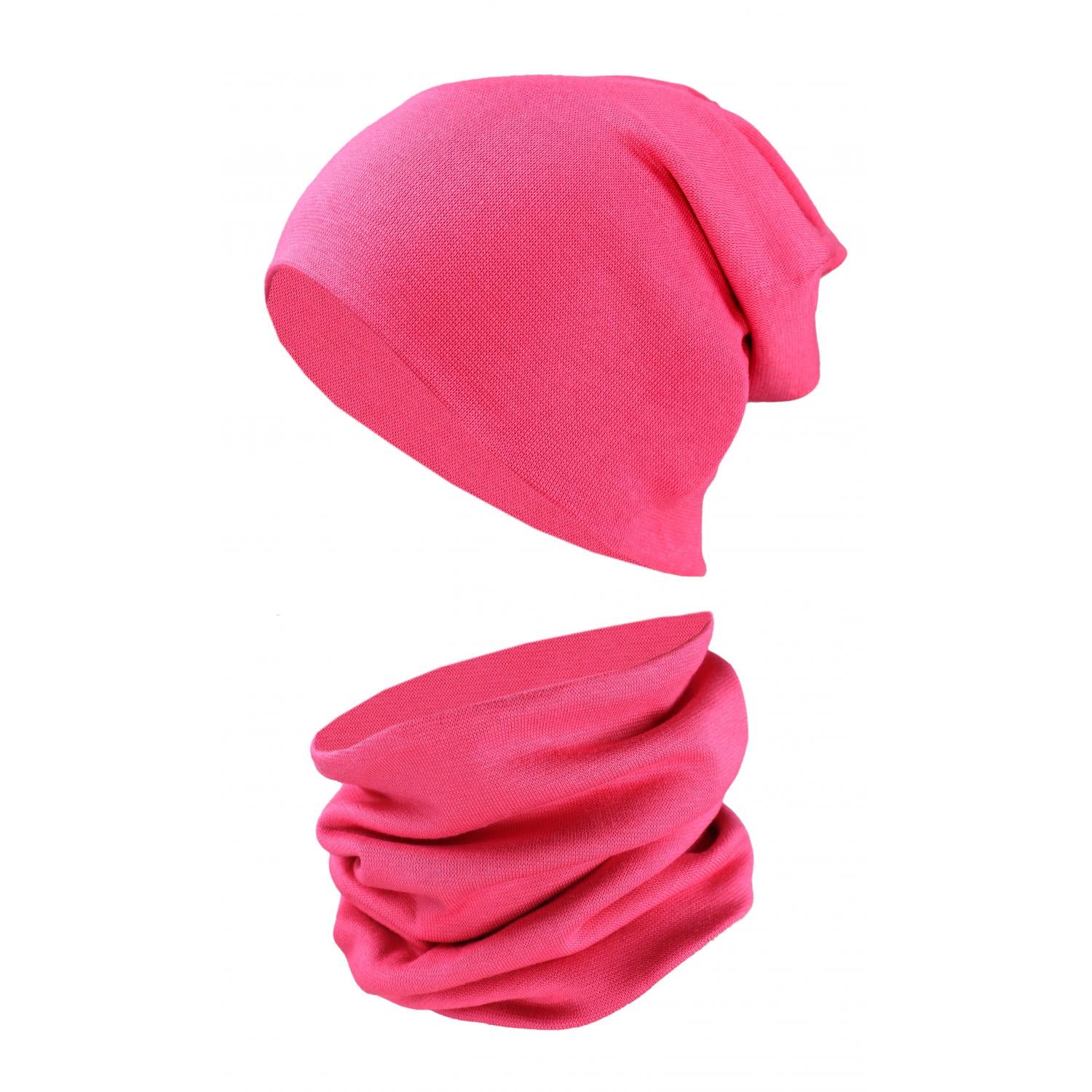 Kinder Beanie Mütze Schlauchschal Set