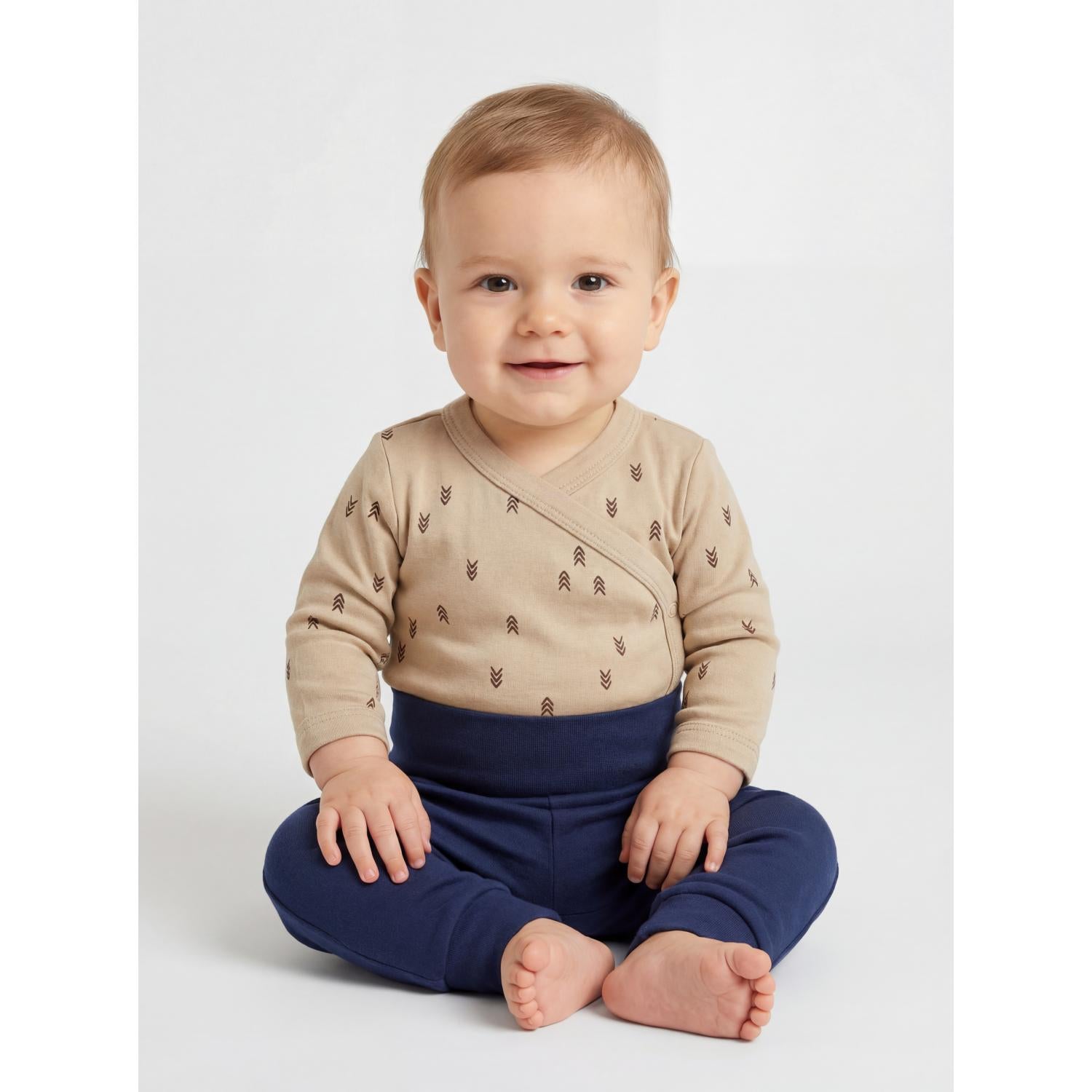 Langarm Wickelshirt - 5er Set